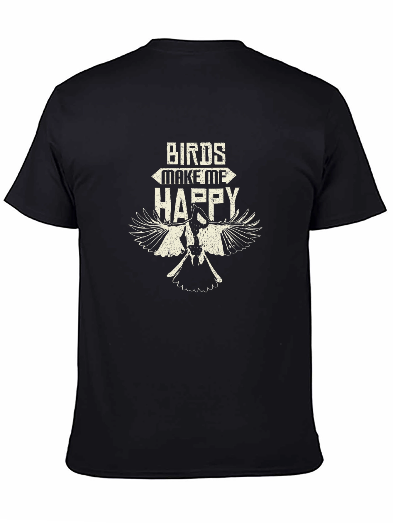 Black Birds Make Me Happy Graphic Tee view 4