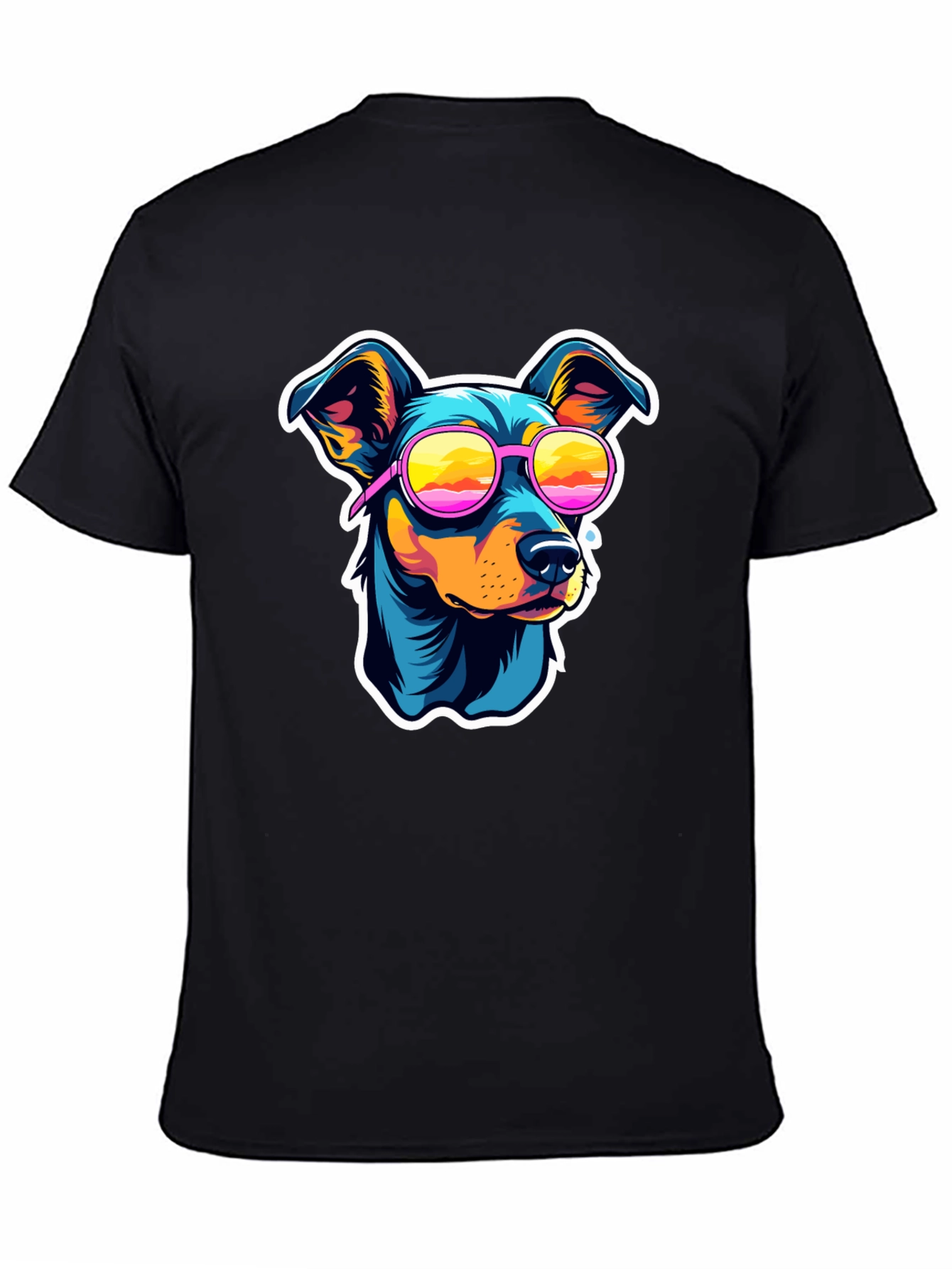 Black Cool Dog T-Shirt view 4