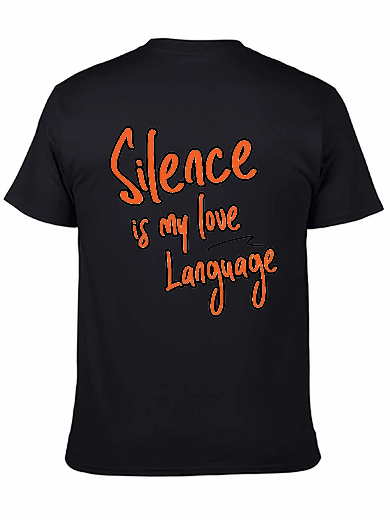 Black Silence is My Love Language Graphic Tee view 4