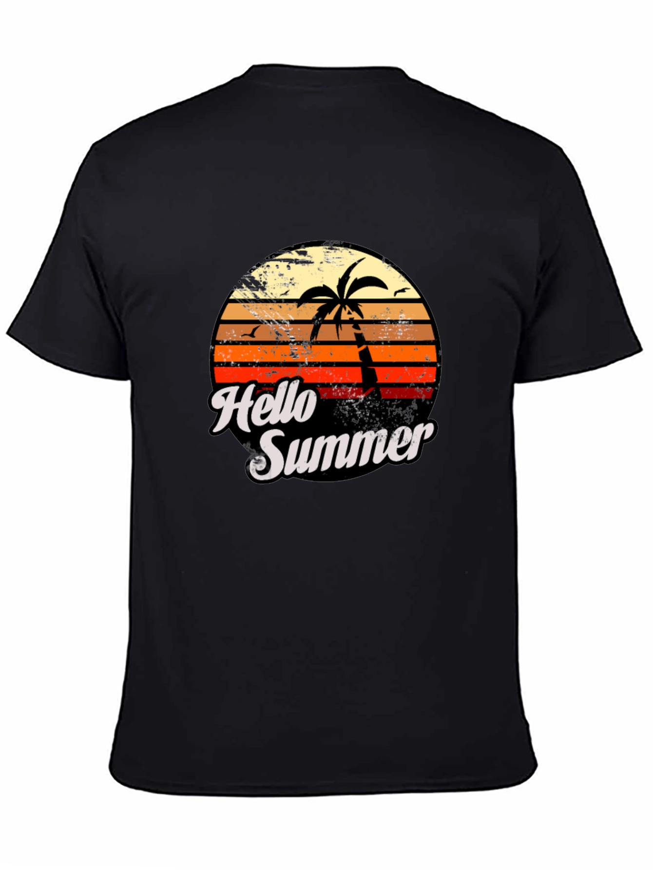 Black Hello Summer Graphic Tee view 4