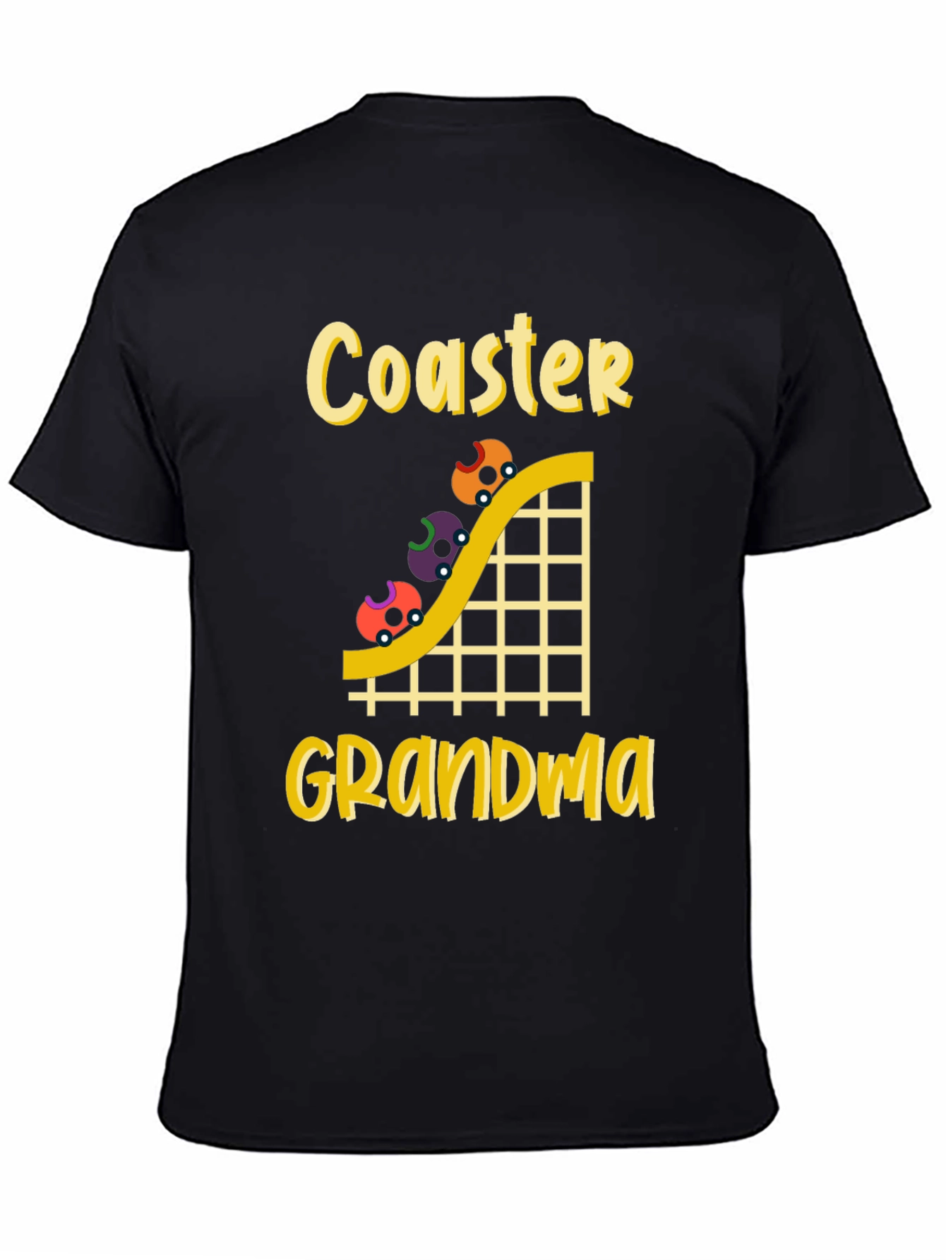 Black Coaster Grandma Black T-Shirt view 4