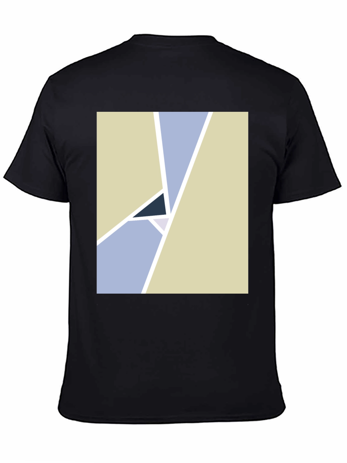 Black Geometric Minimalist Graphic Tee - Modern Art Style view 4