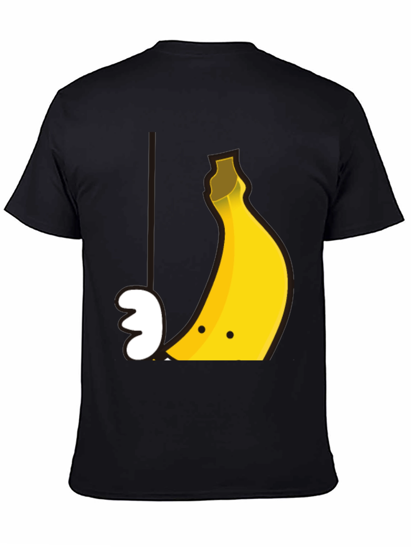 Black Banana Smile Graphic Tee - Soft Cotton Casual T-Shirt view 4