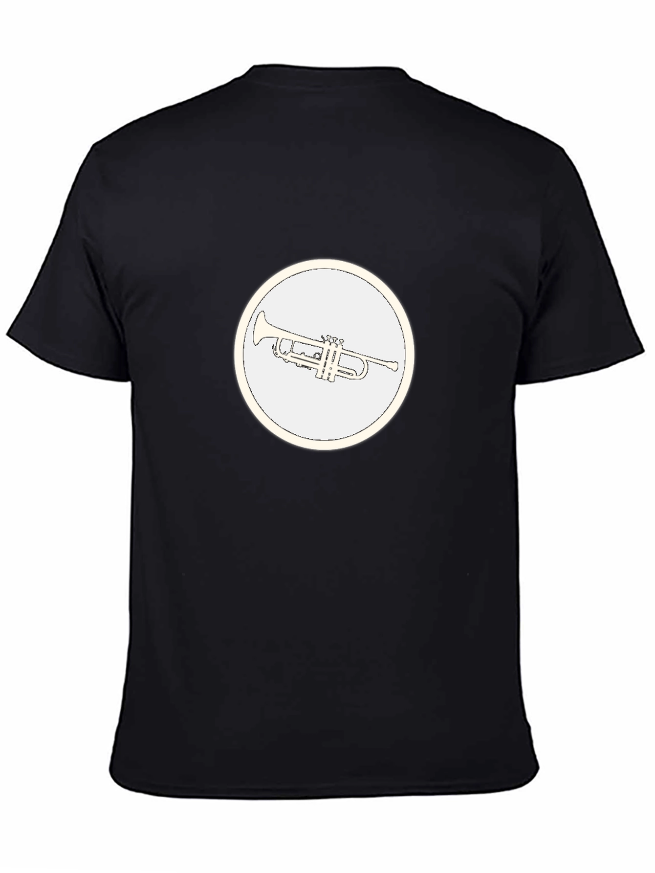 Black Trumpet Graphic Tee - Cool Musical Shirt view 4