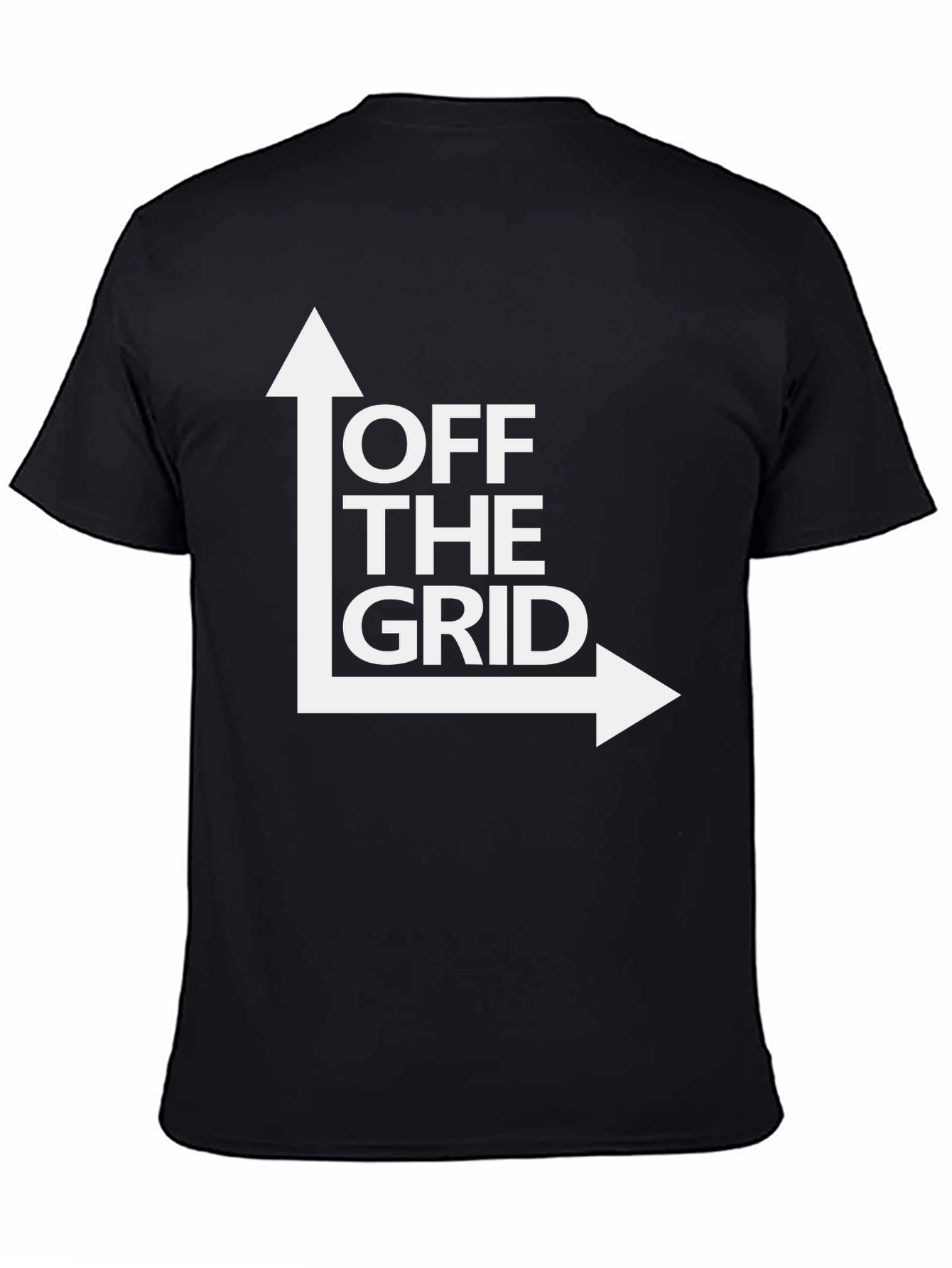 Black Off the Grid Graphic Tee - Black Cotton Shirt view 4