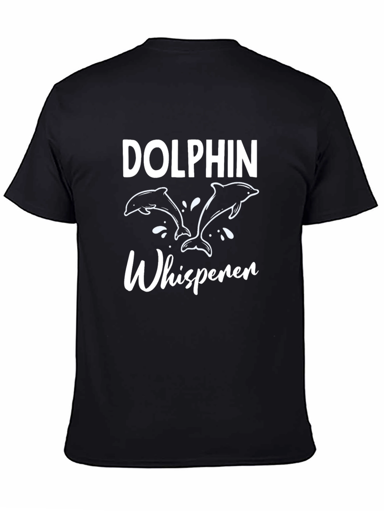 Black Dolphin Whisperer Graphic Tee view 4