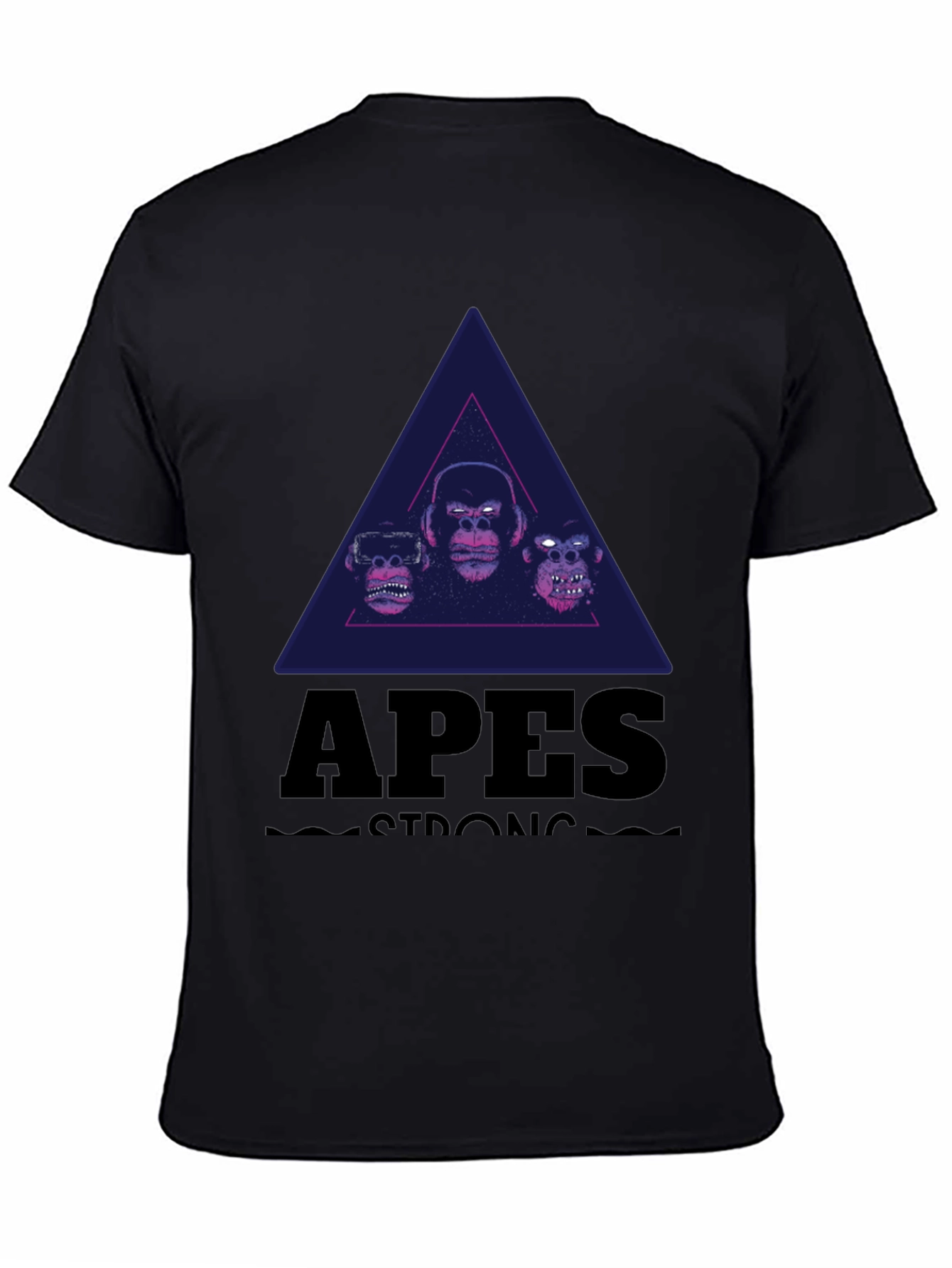 Black Apes Strong Graphic Tee - Black view 4