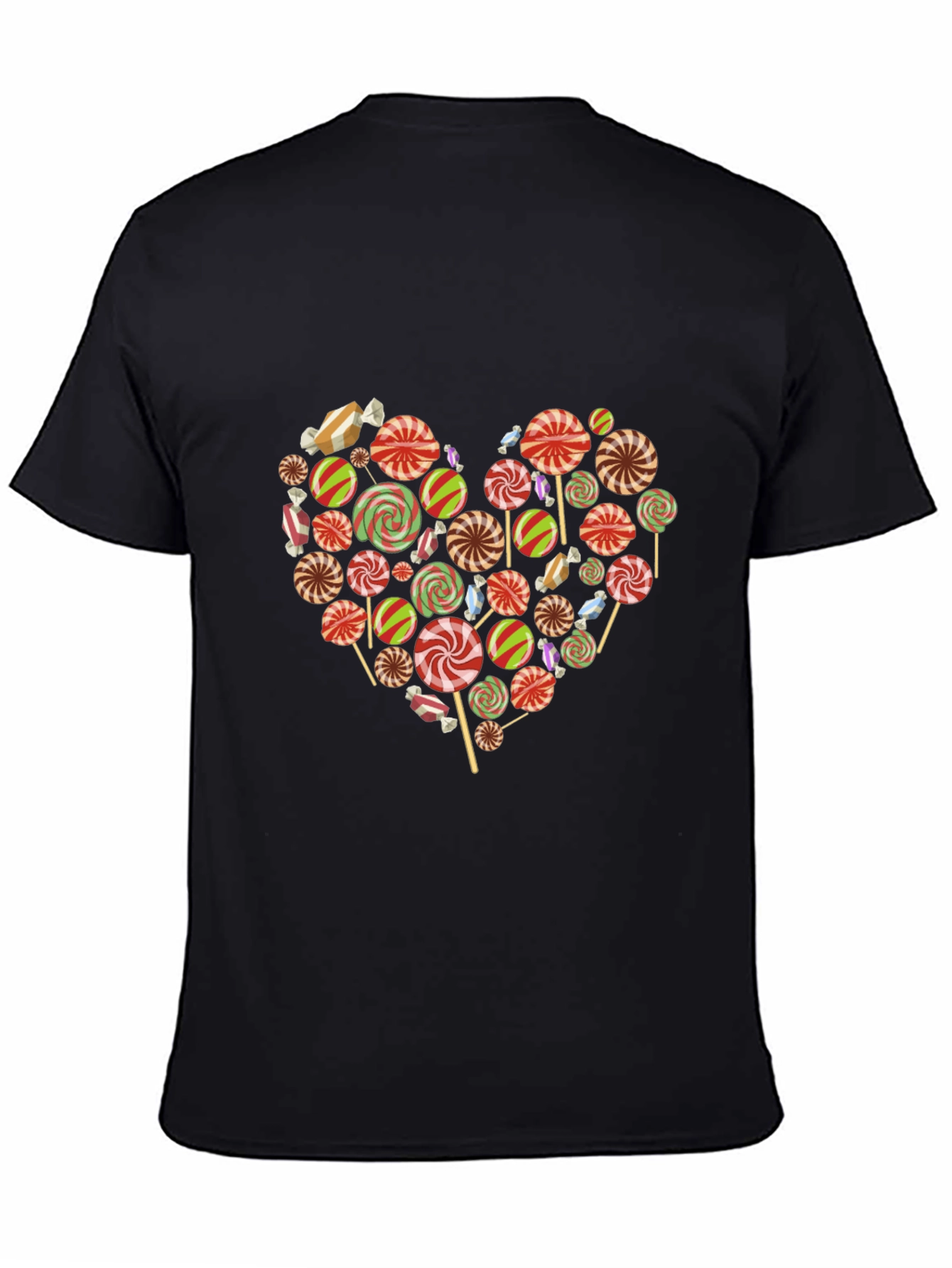 Black Candy Heart Graphic Tee - Sweet Love view 4