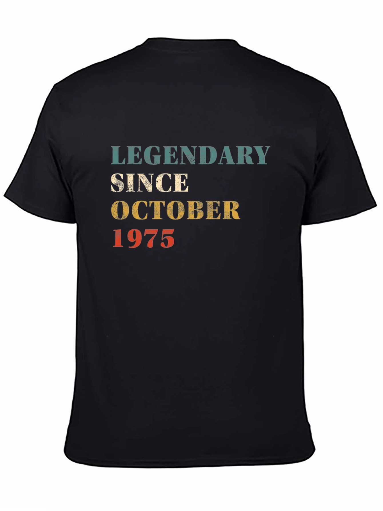 Black Legendary Since October 1975 Black T-Shirt view 4