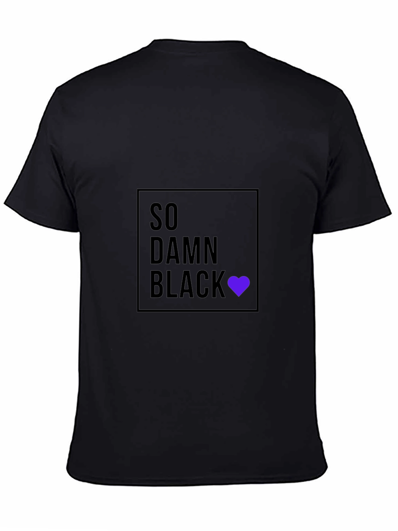 Black So Damn Black Graphic Tee view 4