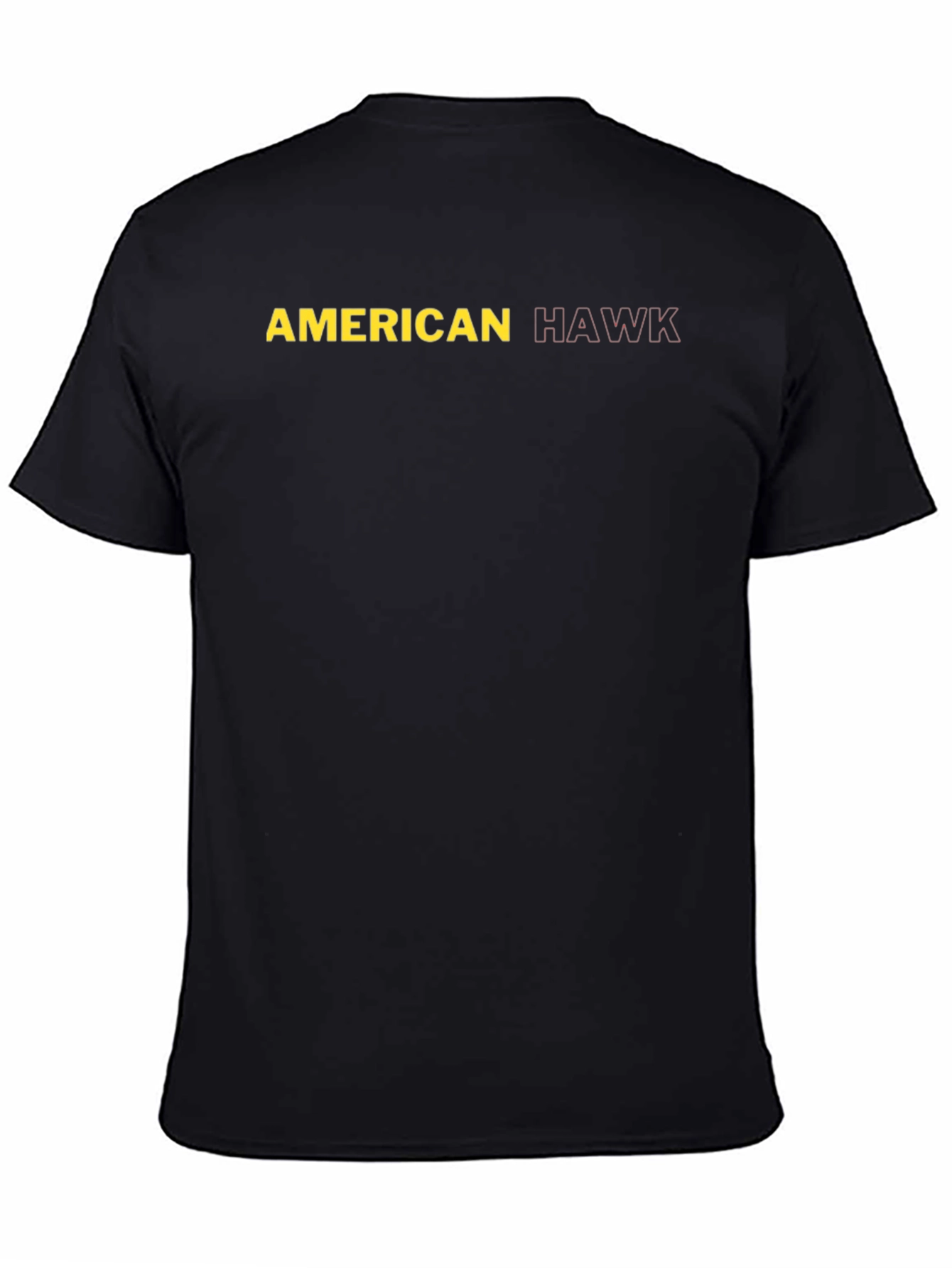 Black American Hawk Graphic Tee - Stylish Black T-Shirt view 4