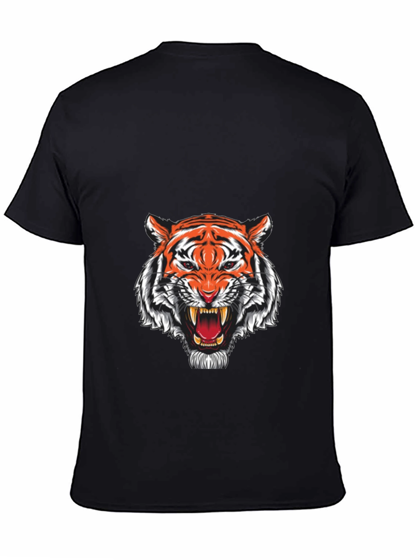 Black Black Tiger Graphic T-Shirt - Fierce Style view 4