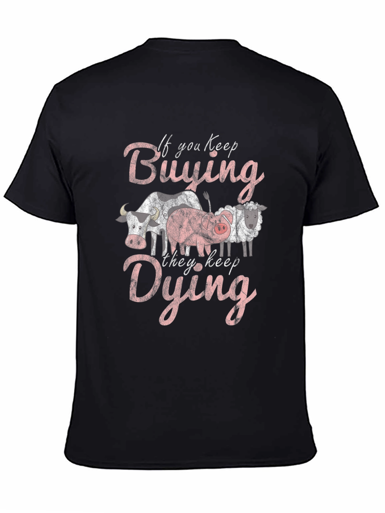 Black If You Keep Buying They Keep Dying Graphic Tee view 4