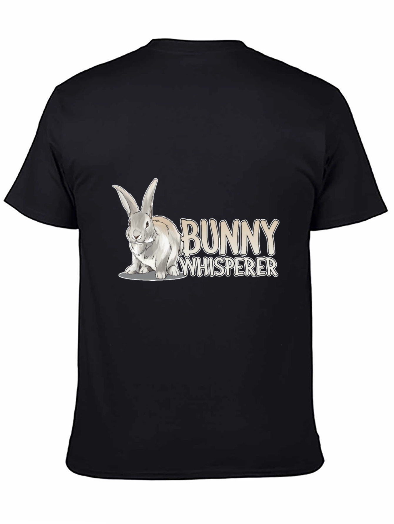 Black Bunny Whisperer Graphic T-Shirt view 4