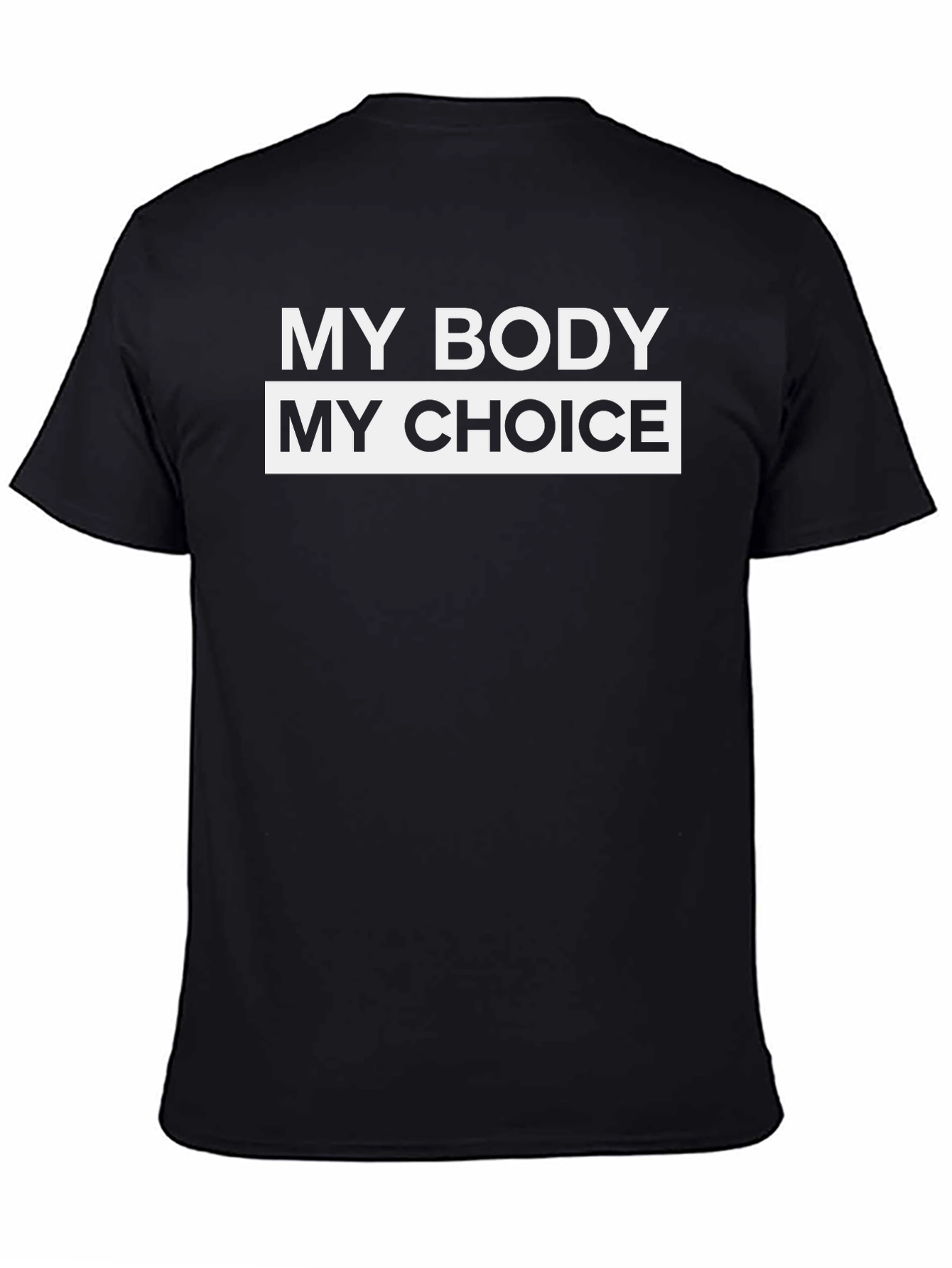 Black My Body My Choice Graphic Tee - Pro Choice Shirt view 4