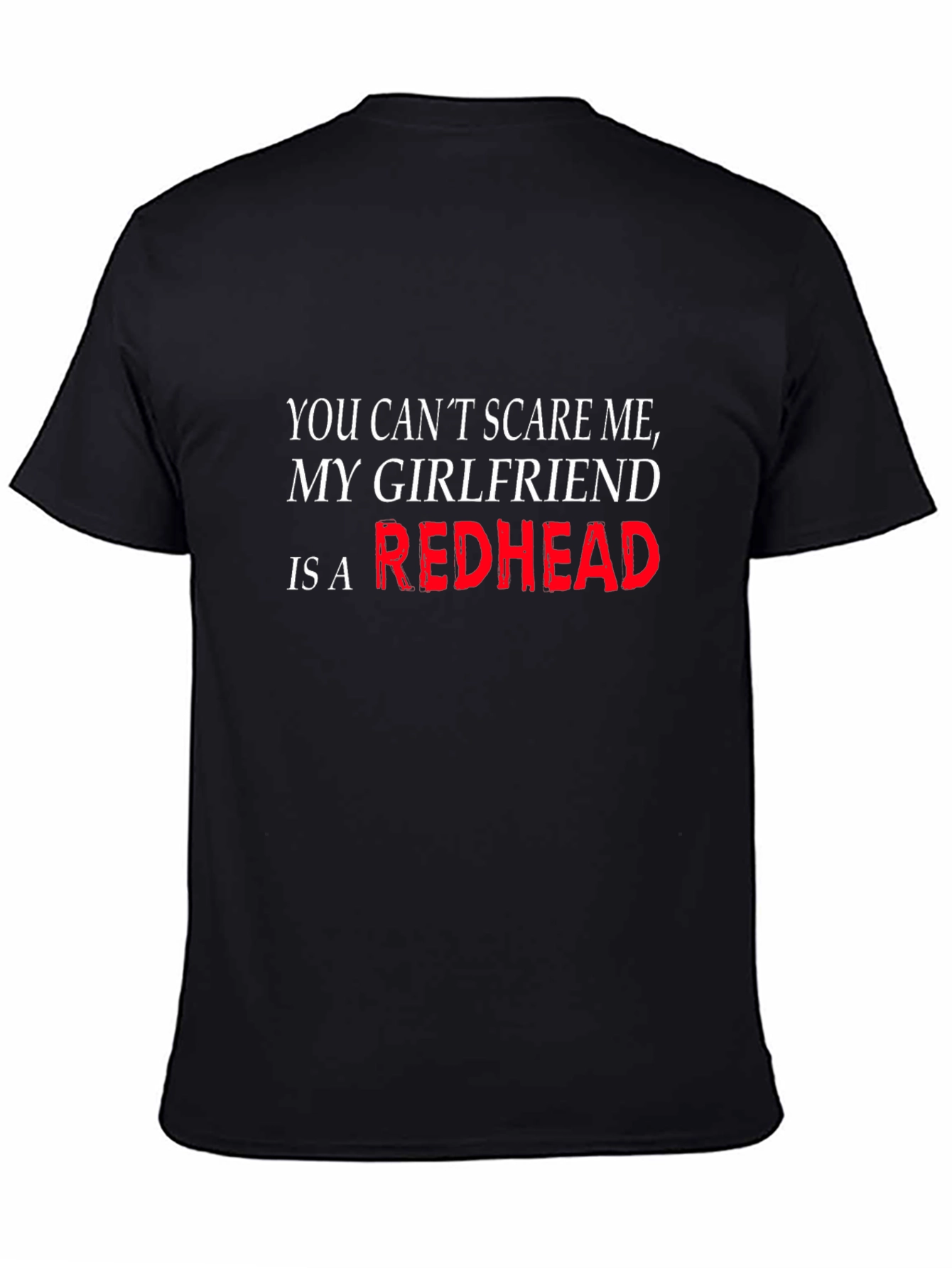 Black Funny "Redhead Girlfriend" Graphic Tee view 4