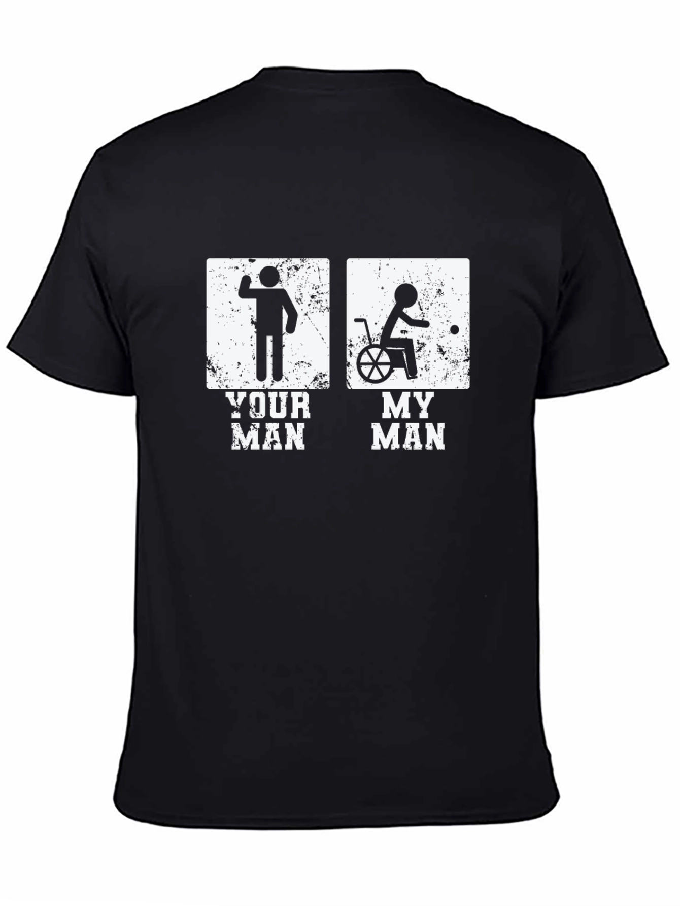 Black Your Man My Man Funny Graphic T-Shirt view 4