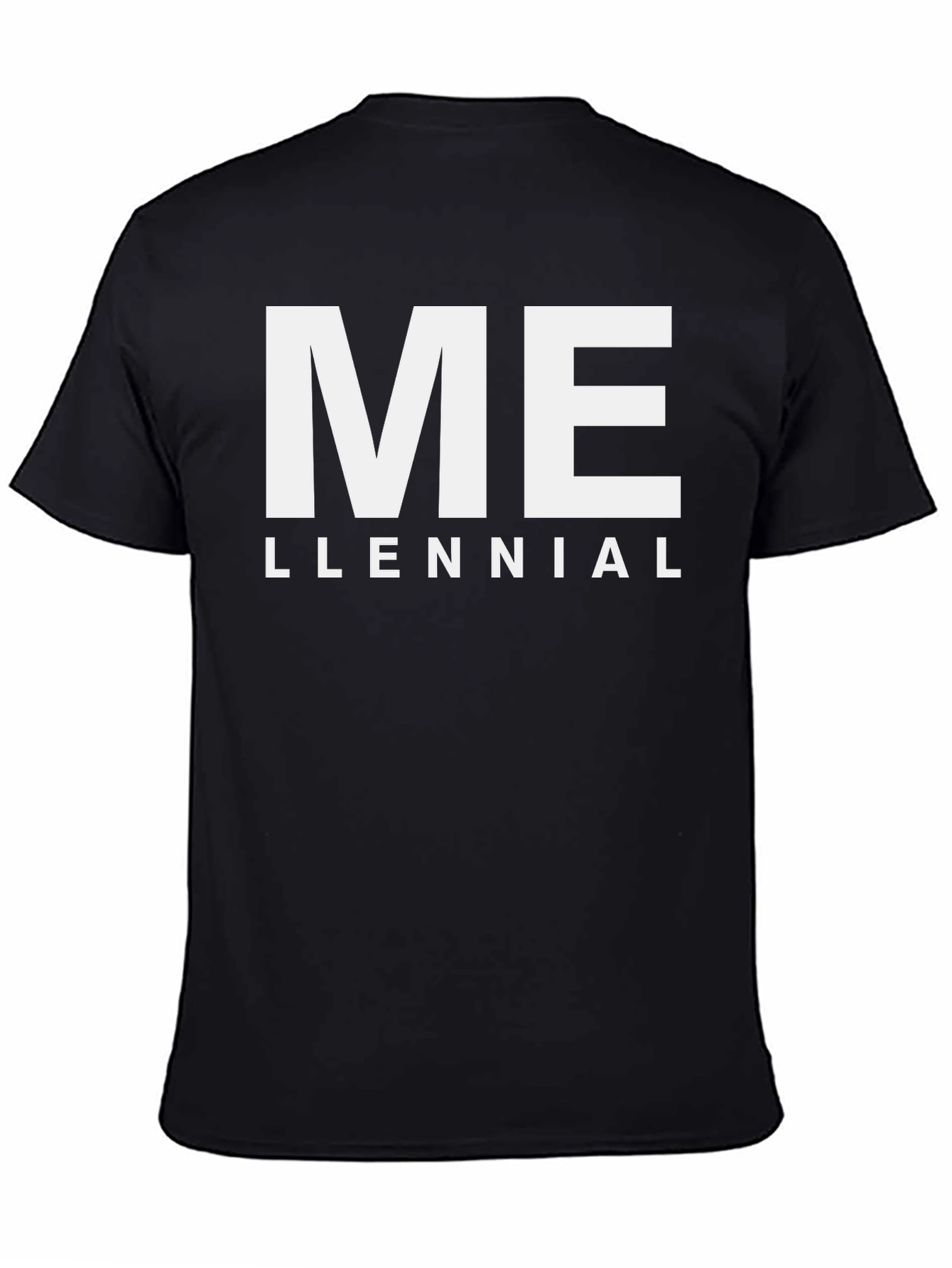 Black ME LLENNIAL Graphic T-Shirt view 4