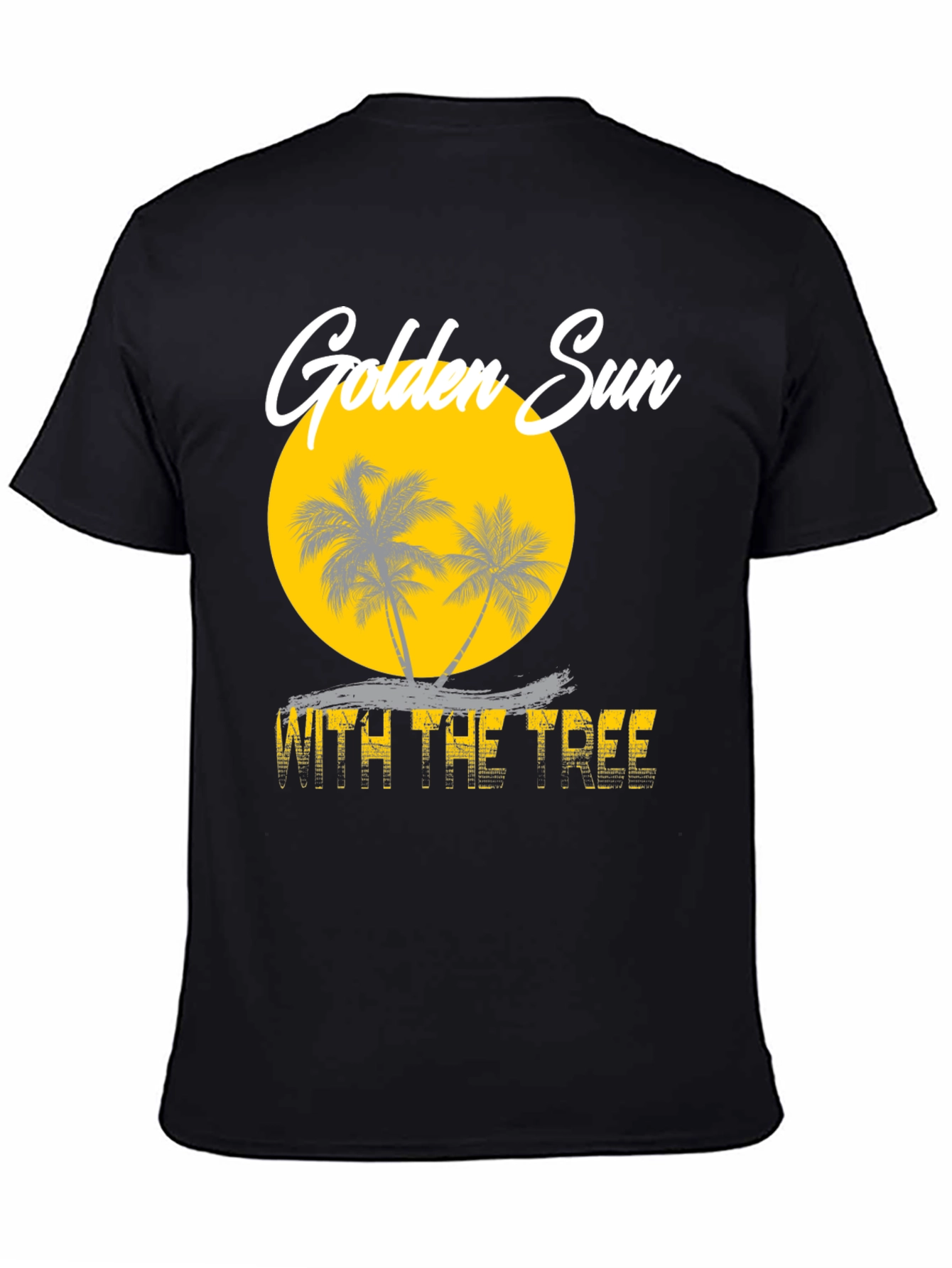 Golden Sun With The Tree Graphic Tee - 4
