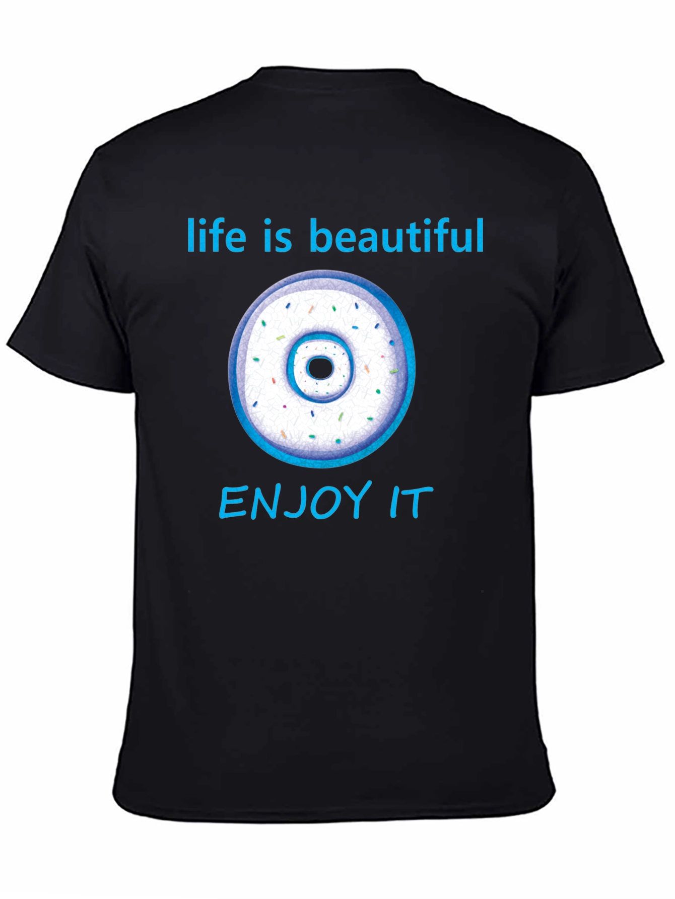 Black Life is Beautiful Donut Graphic Tee view 4