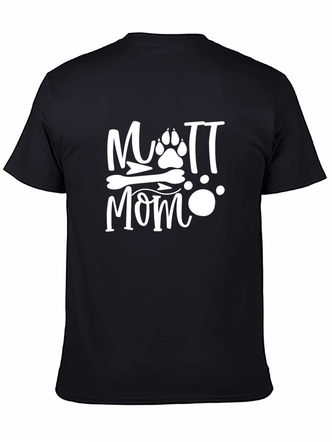 Black Mutt Mom T-Shirt - Dog Lover Tee view 4