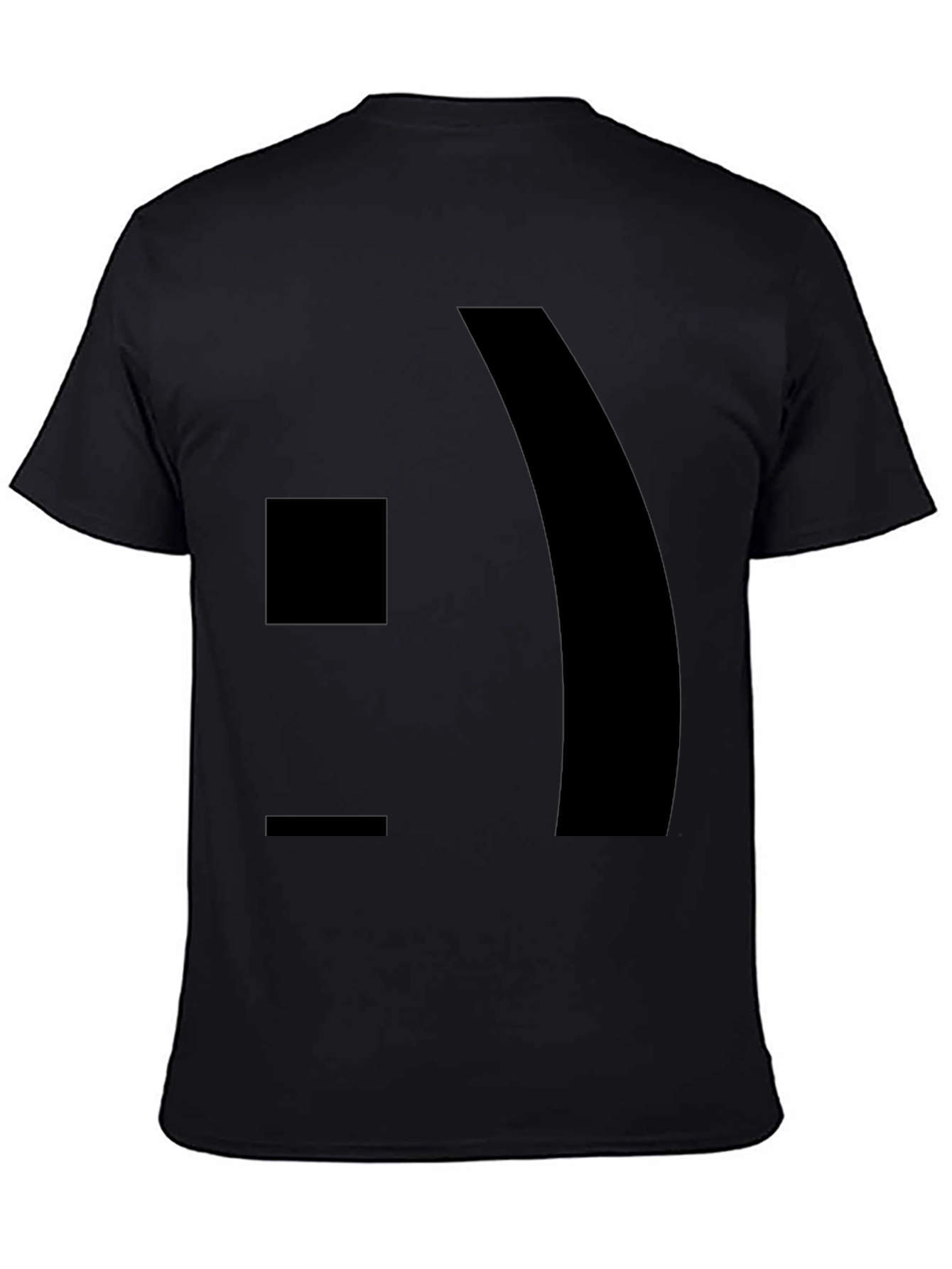 Black Modern Graphic Black T-Shirt view 4