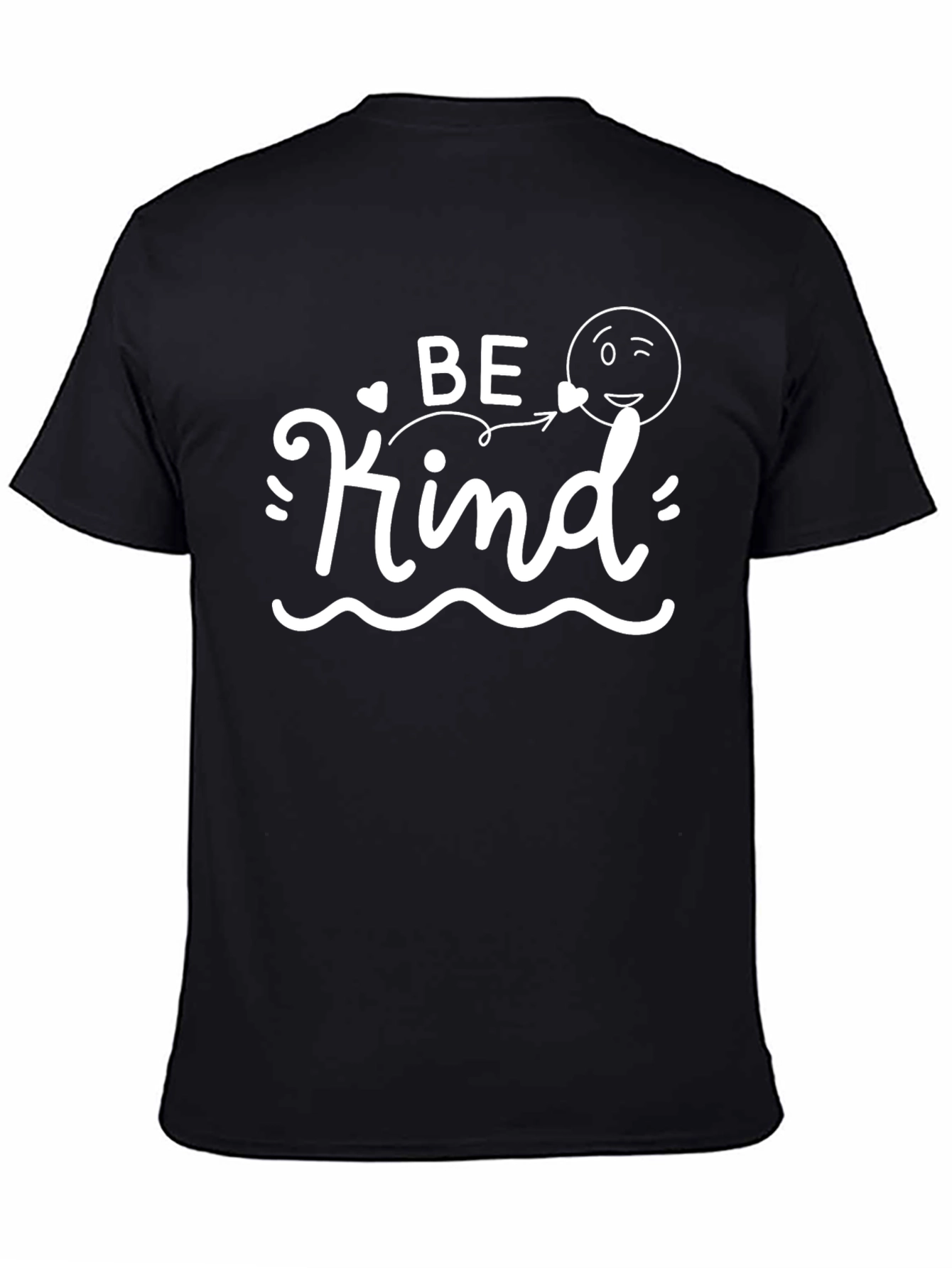 Black Be Kind Graphic Tee - Black Unisex T-Shirt view 4