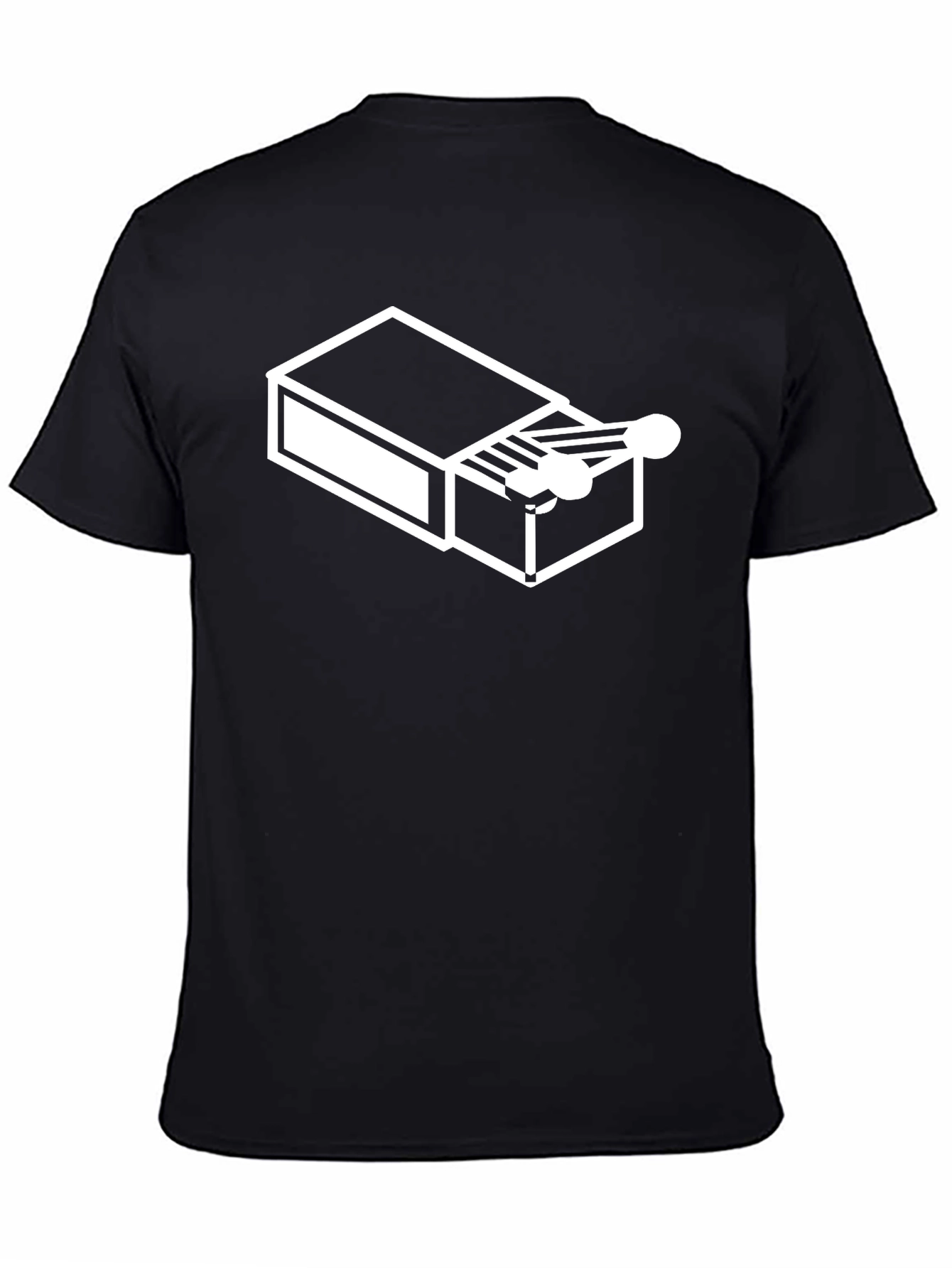 Black Matchbox Graphic Tee - Cool & Unique Design view 4