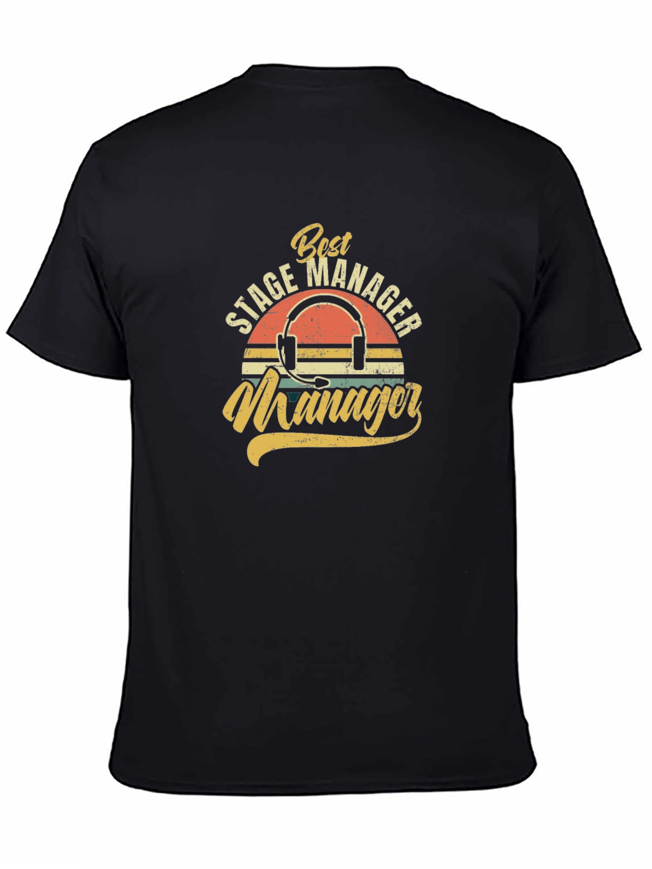 Black Best Stage Manager Graphic Tee view 4