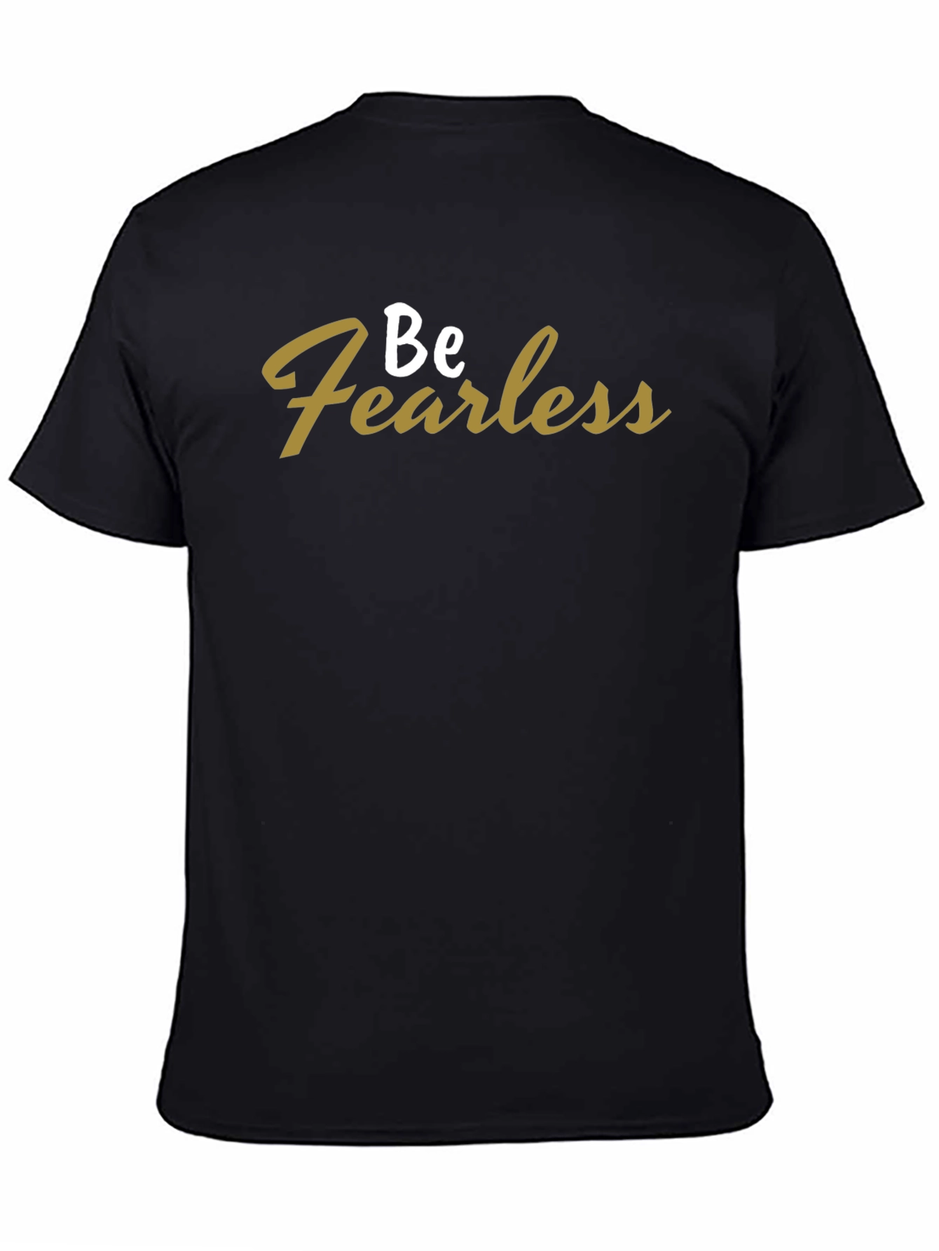 Black Be Fearless Black Graphic Tee view 4