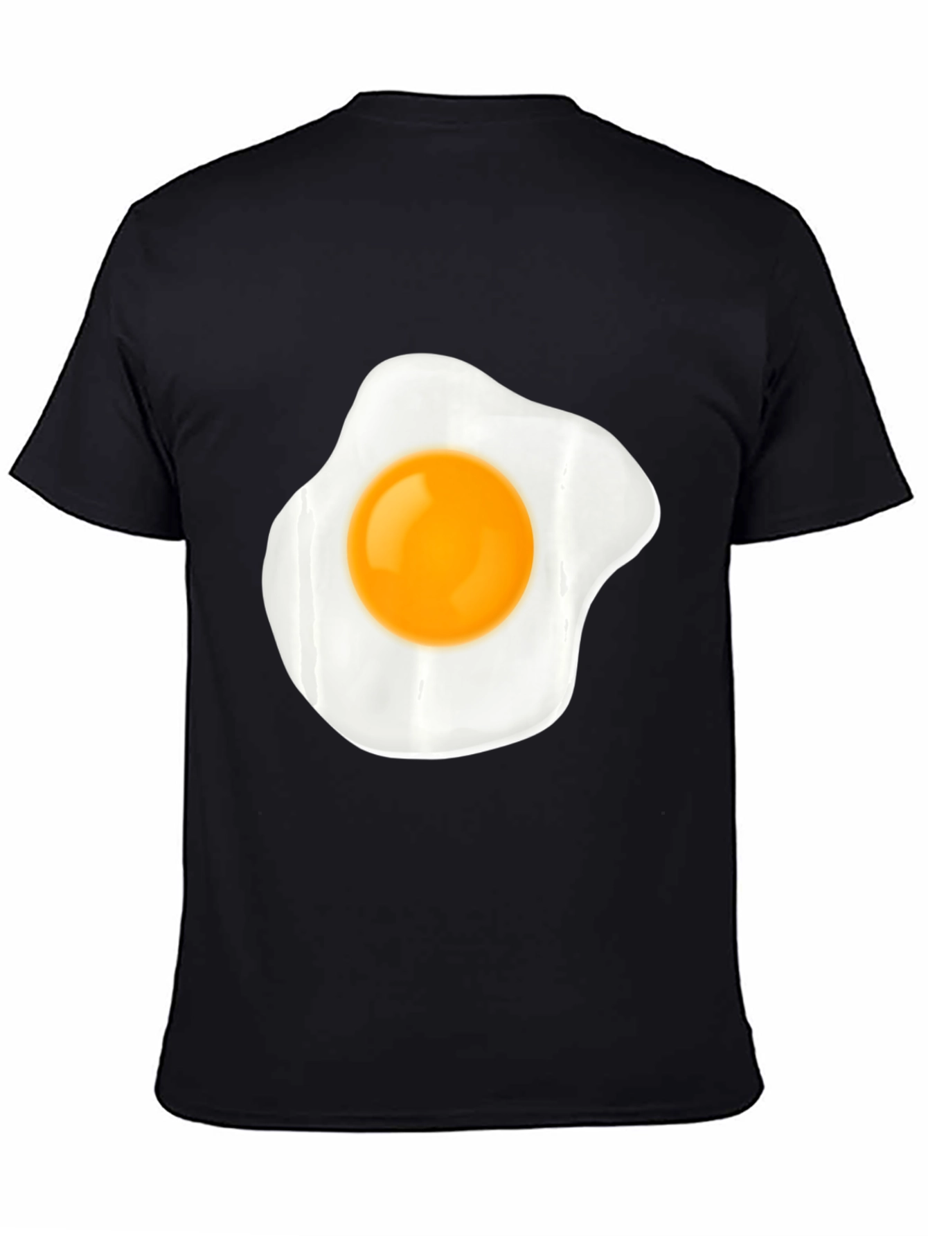 Black Fried Egg Graphic Tee - Unisex Casual Style view 4