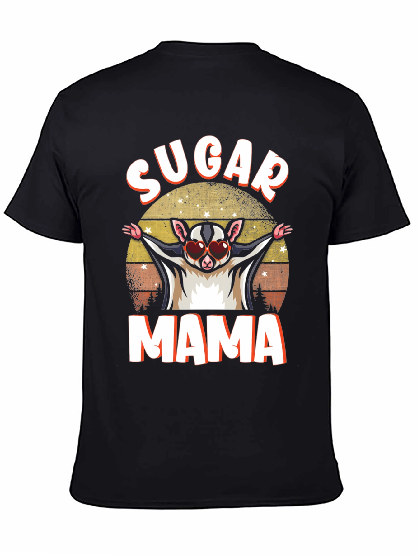 Black Sugar Mama Sugar Glider T-Shirt view 4
