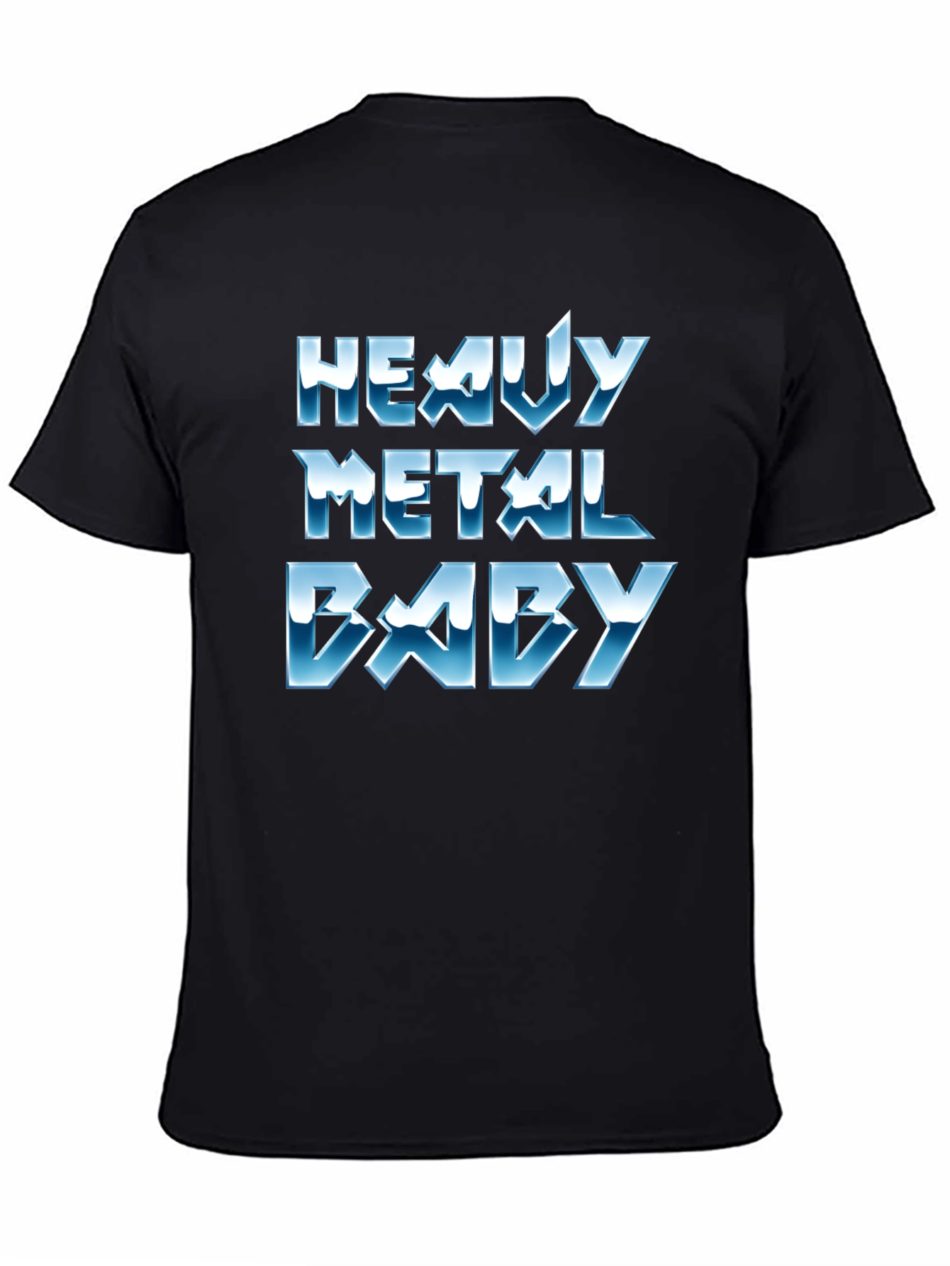 Black Heavy Metal Baby Black T-Shirt view 4