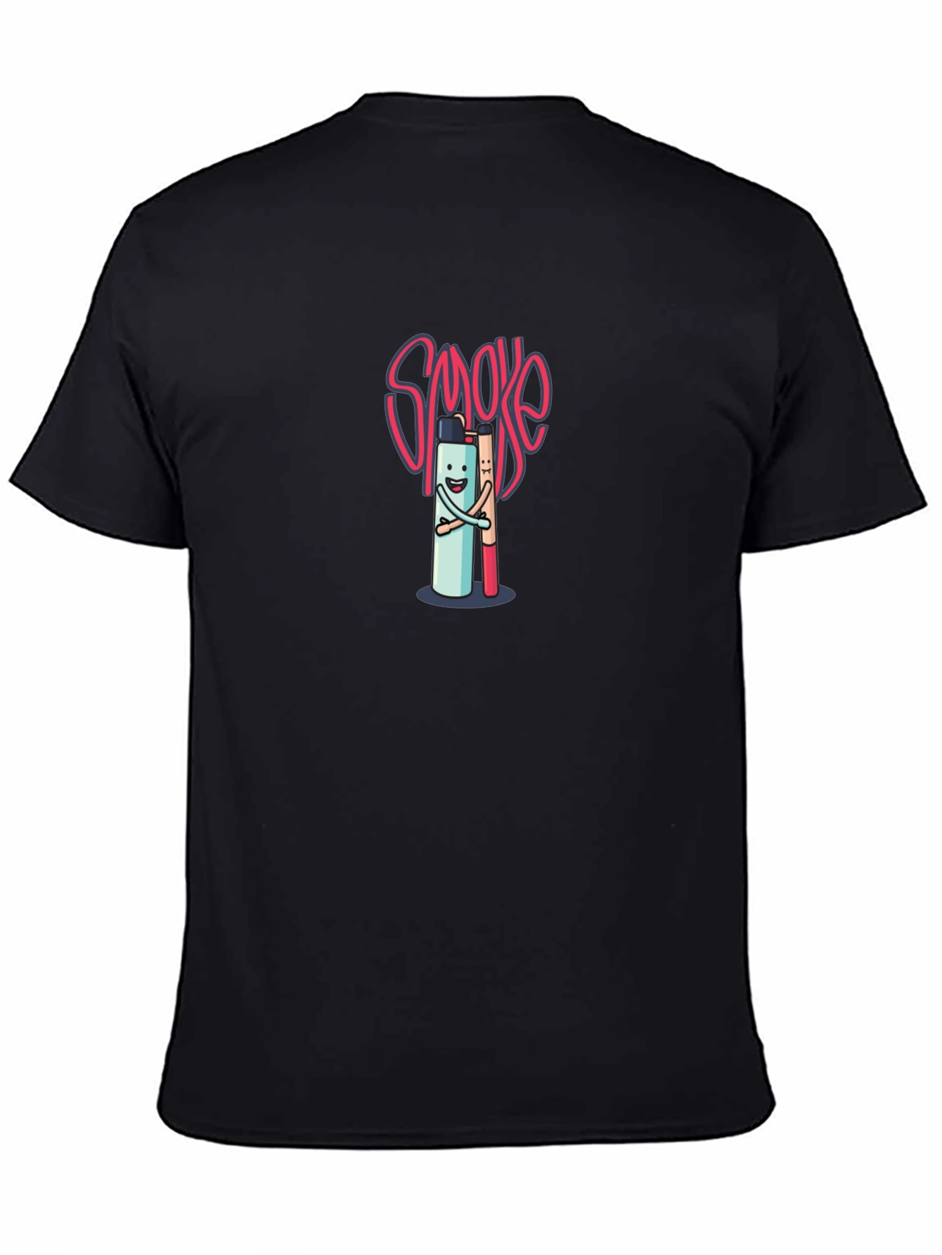 Black Smoke Buddy Graphic T-Shirt - Black view 4