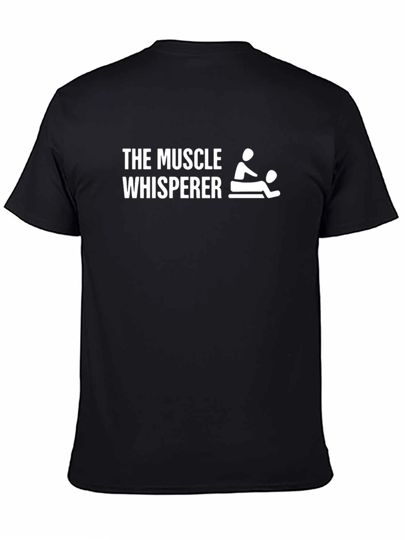 Black The Muscle Whisperer T-Shirt - Massage Therapy Tee view 4
