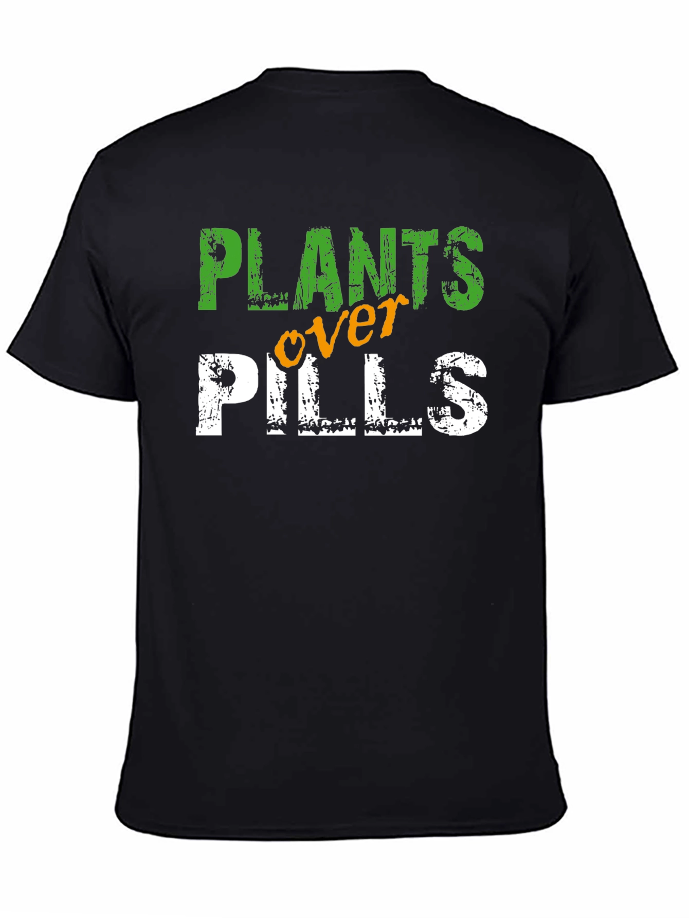 Black Plants Over Pills T-Shirt view 4