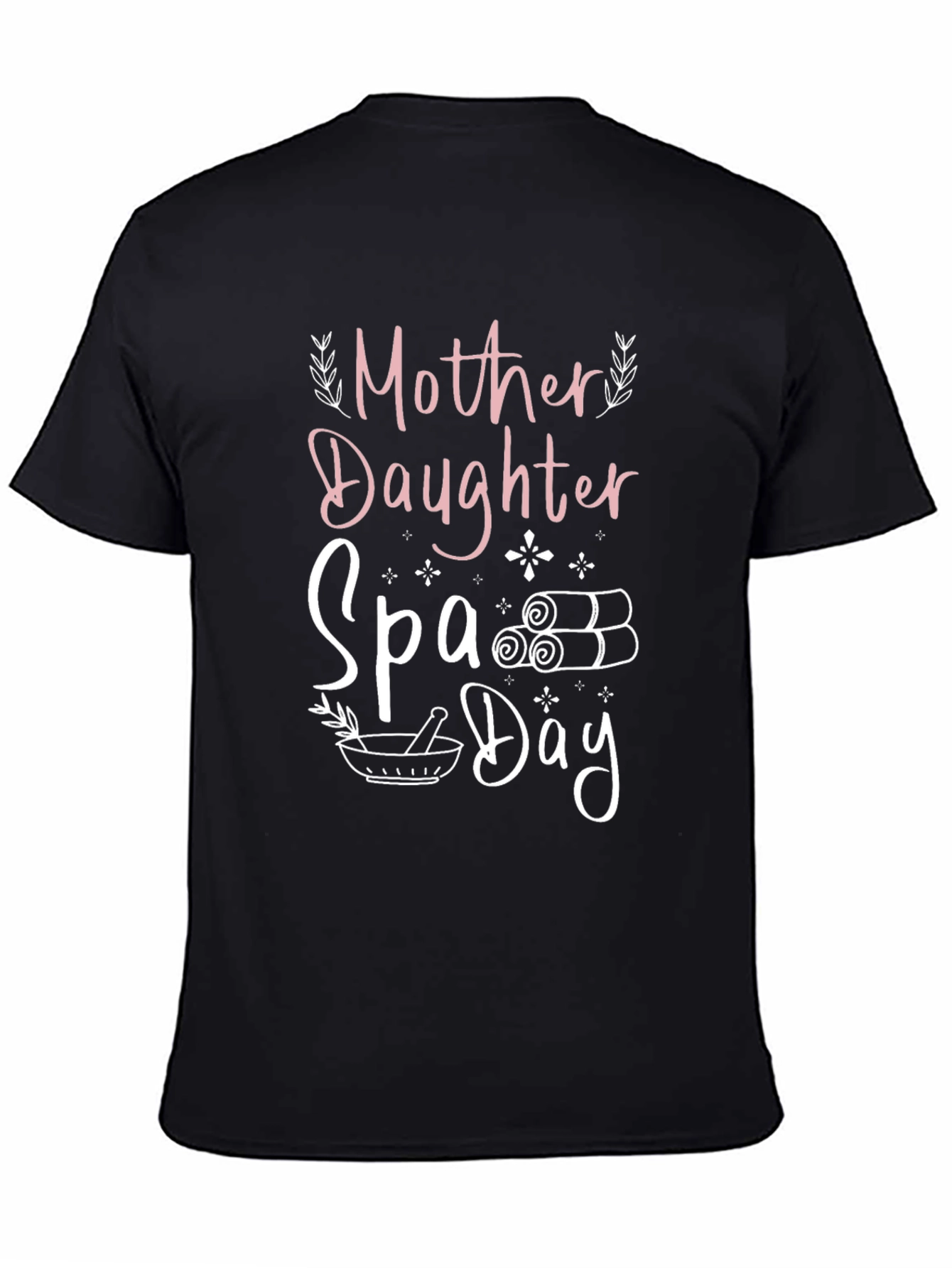 Black Mother Daughter Spa Day Graphic T-Shirt view 4