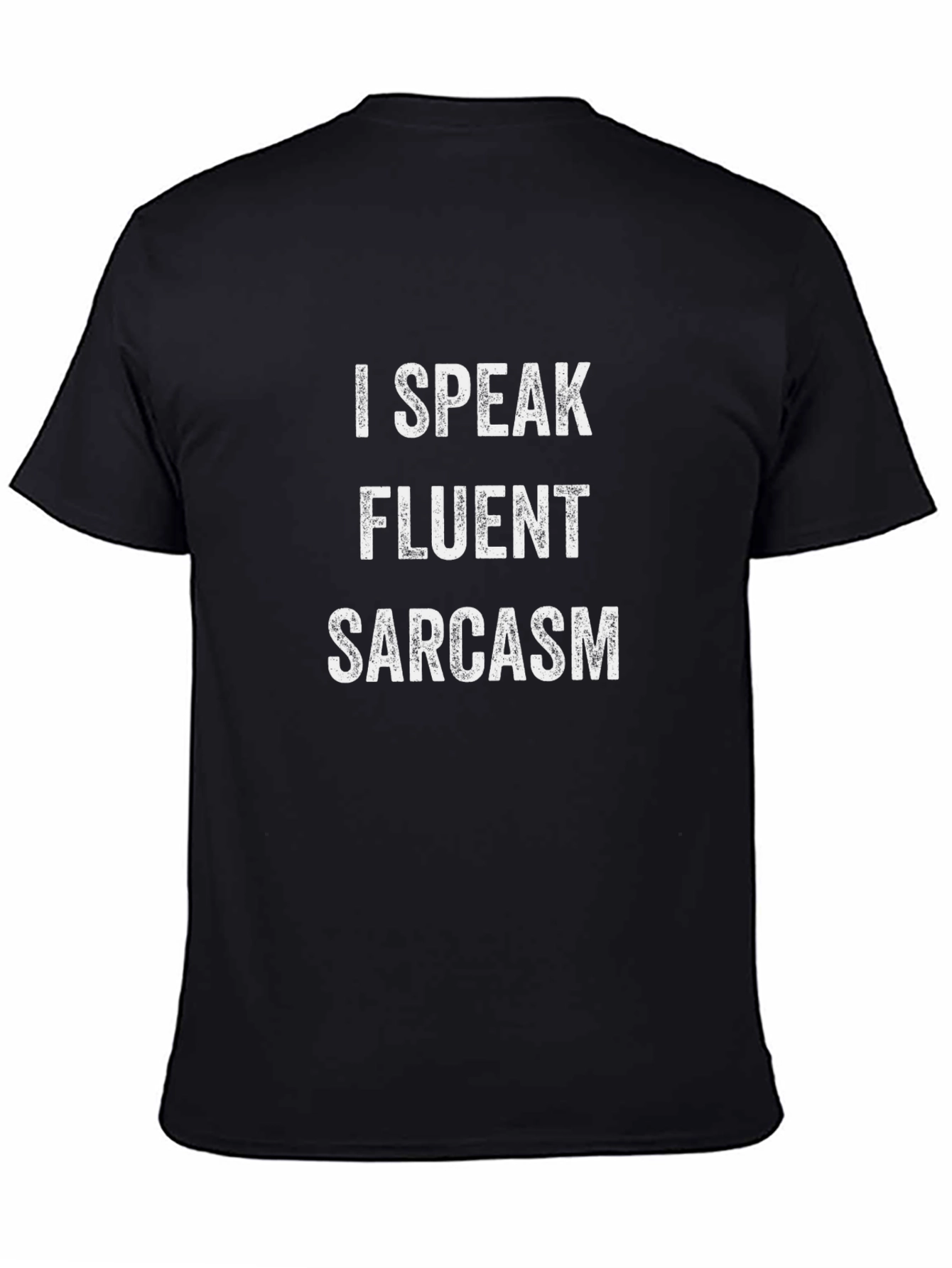 Black Fluent Sarcasm Graphic Tee - Unisex view 4