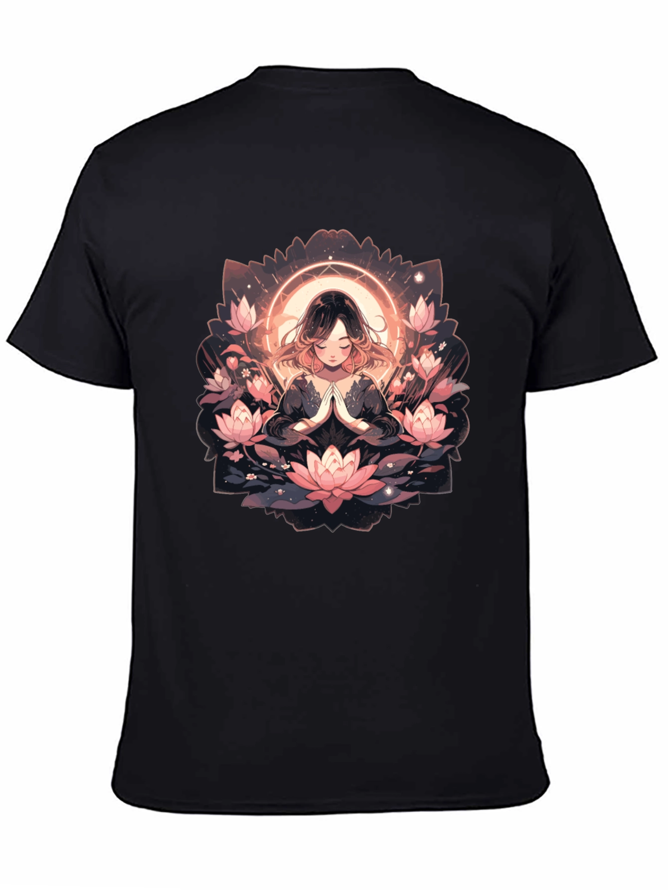 Black Lotus Mandala Graphic Tee - Unisex view 4