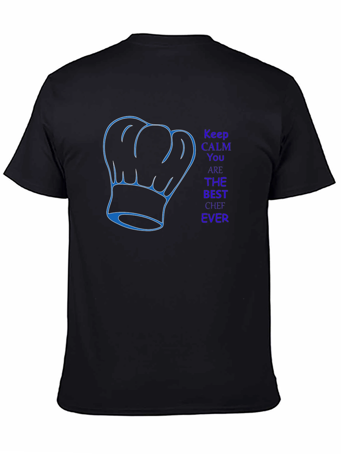Black Best Chef Ever T-Shirt - Keep Calm view 4