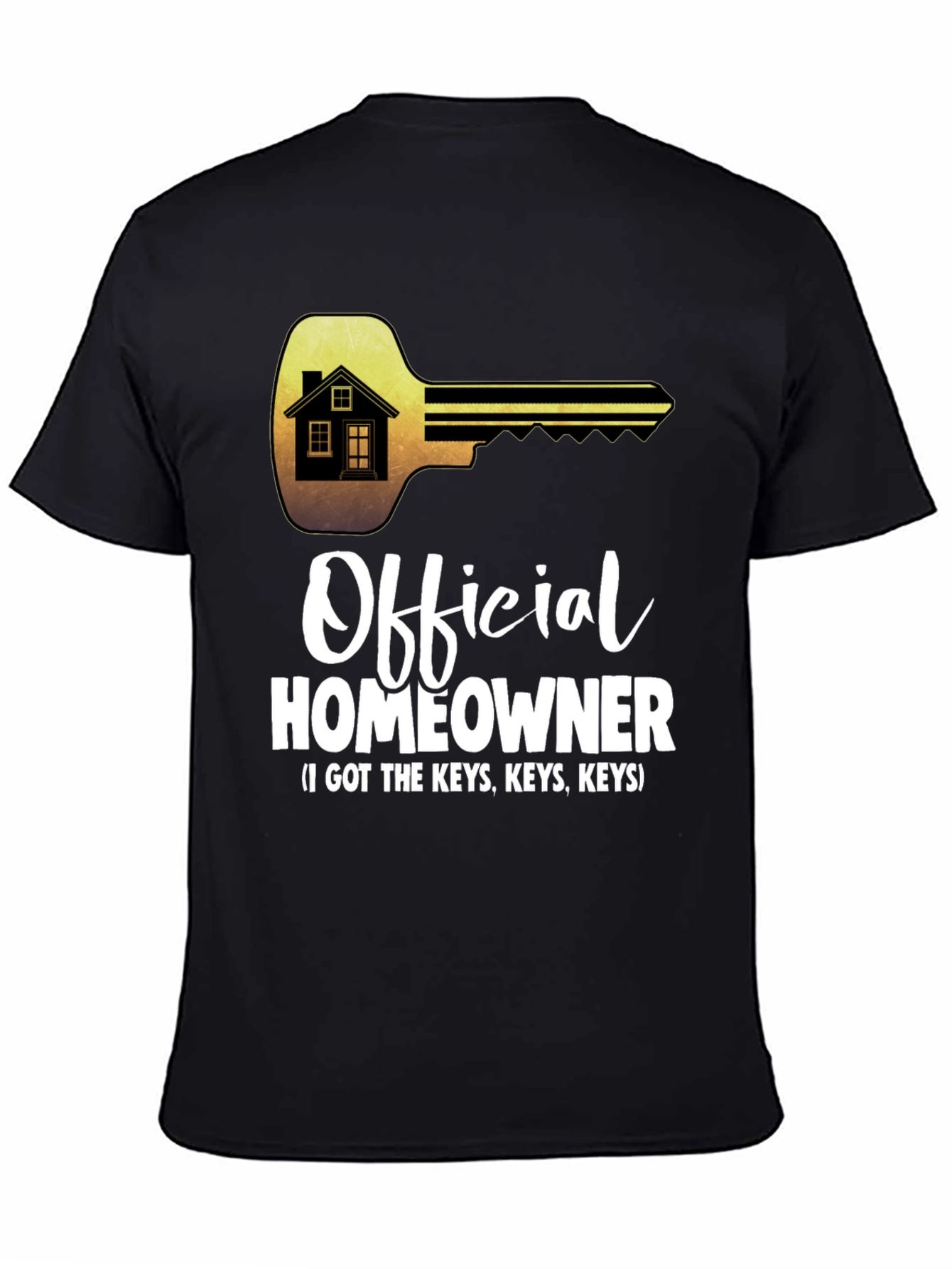 Black Official Homeowner T-Shirt - Got the Keys Tee view 4