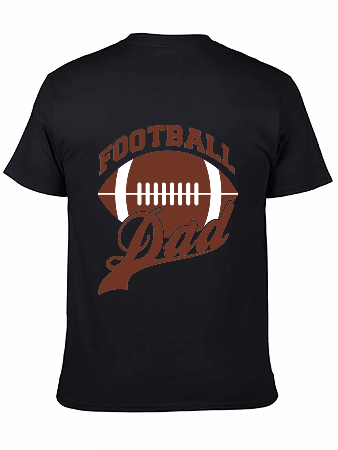 Black Football Dad T-Shirt - Perfect for Game Day view 4