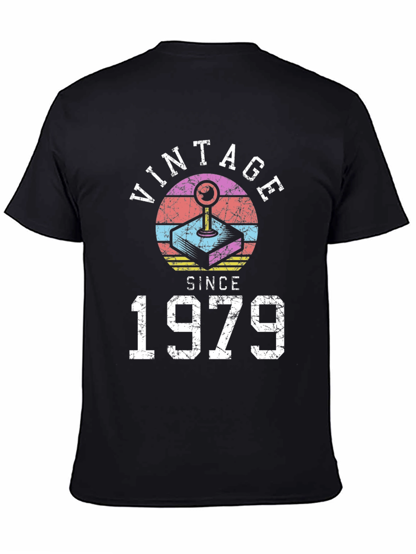 Black Vintage 1979 Gamer T-Shirt view 4