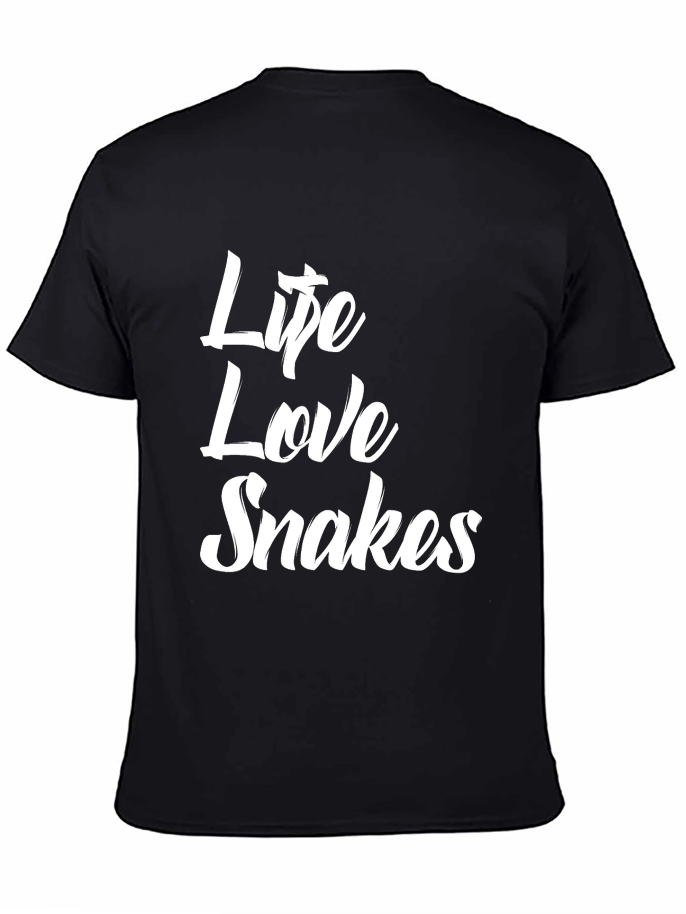 Black Life Love Snakes Graphic T-Shirt view 4