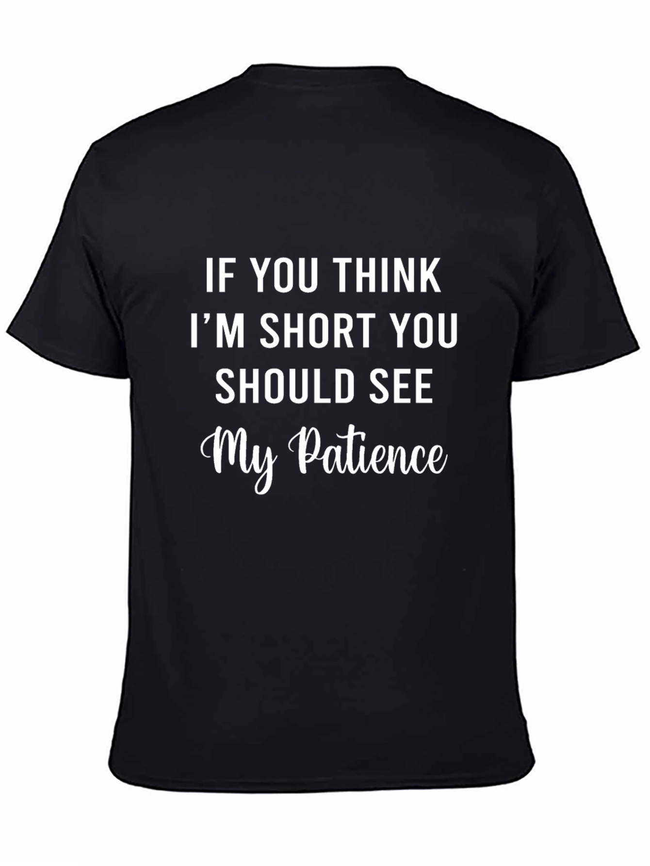 Black Funny Short Temper T-Shirt view 4