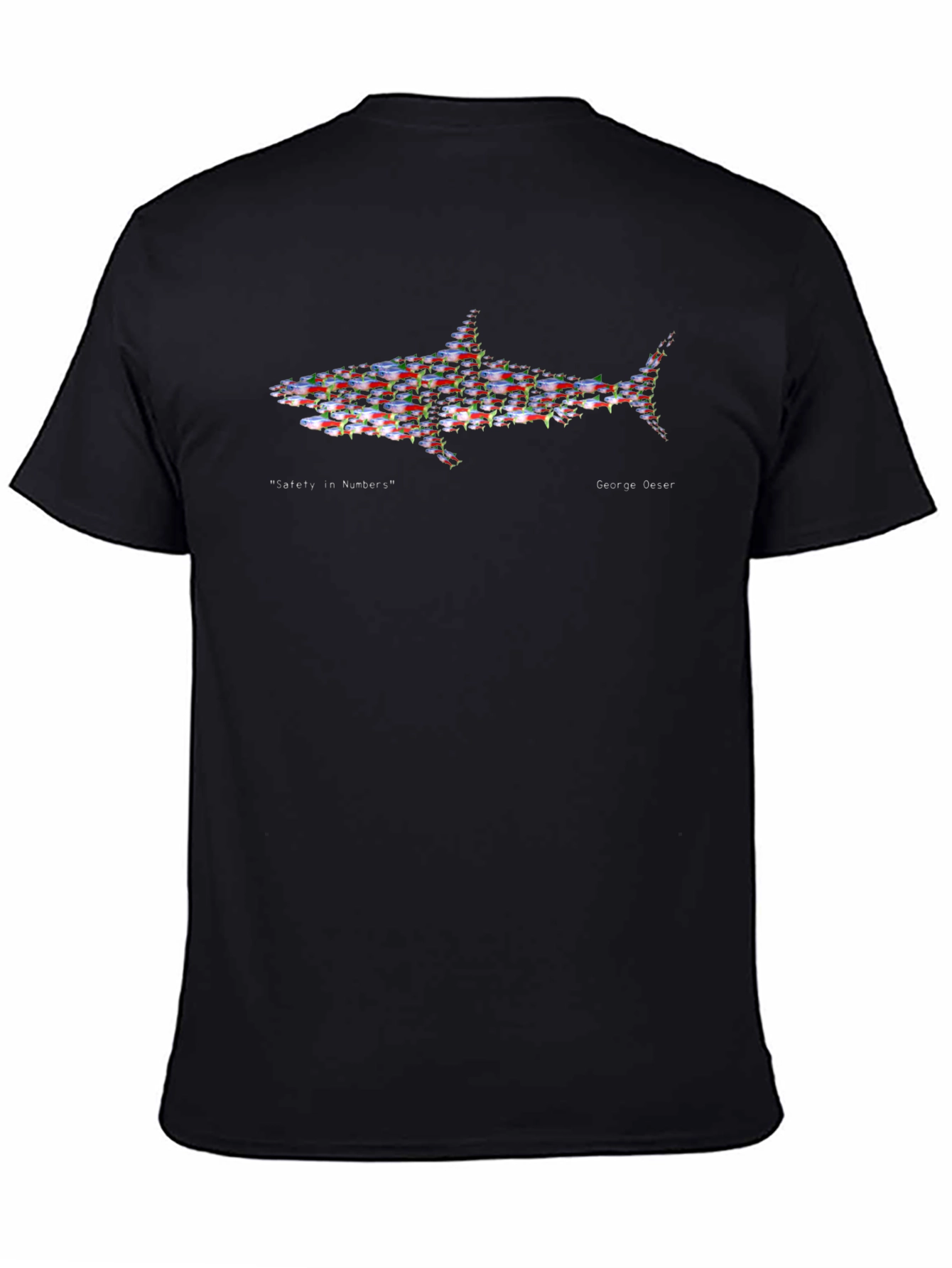 Black Shark "Safety in Numbers" Graphic T-Shirt view 4