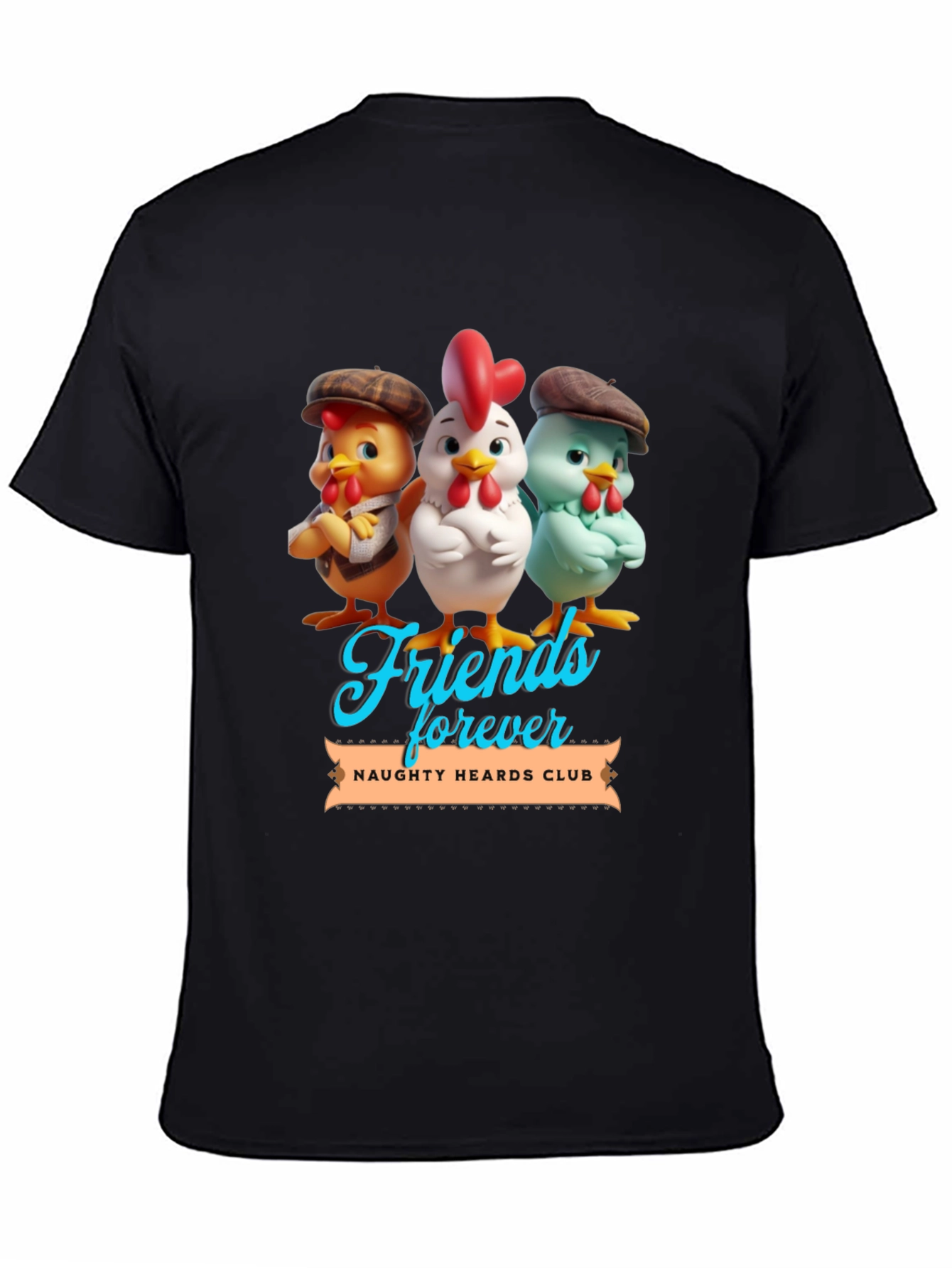 Black Friends Forever Novelty T-Shirt view 4