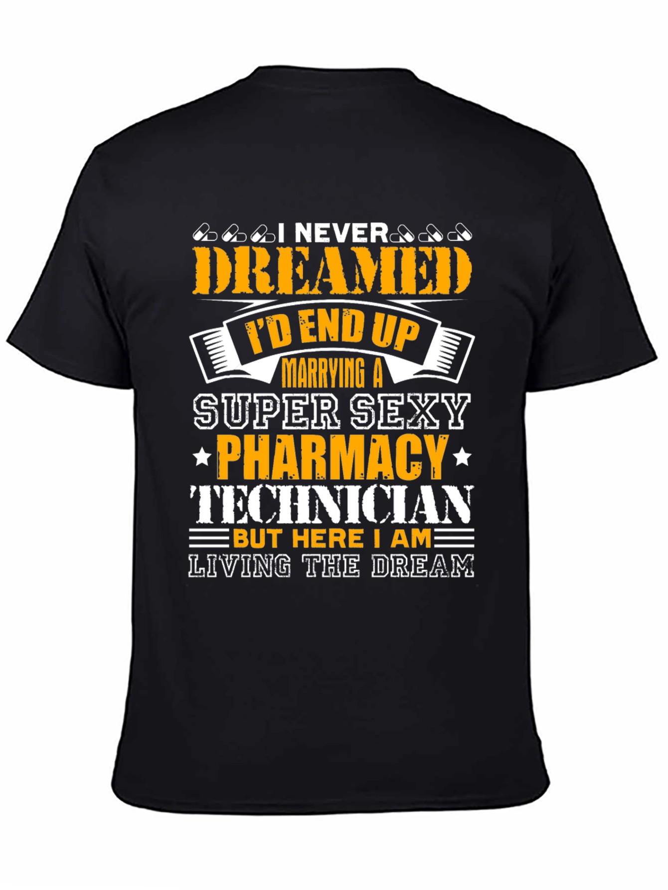 Black Funny Pharmacy Technician T-Shirt Gift view 4