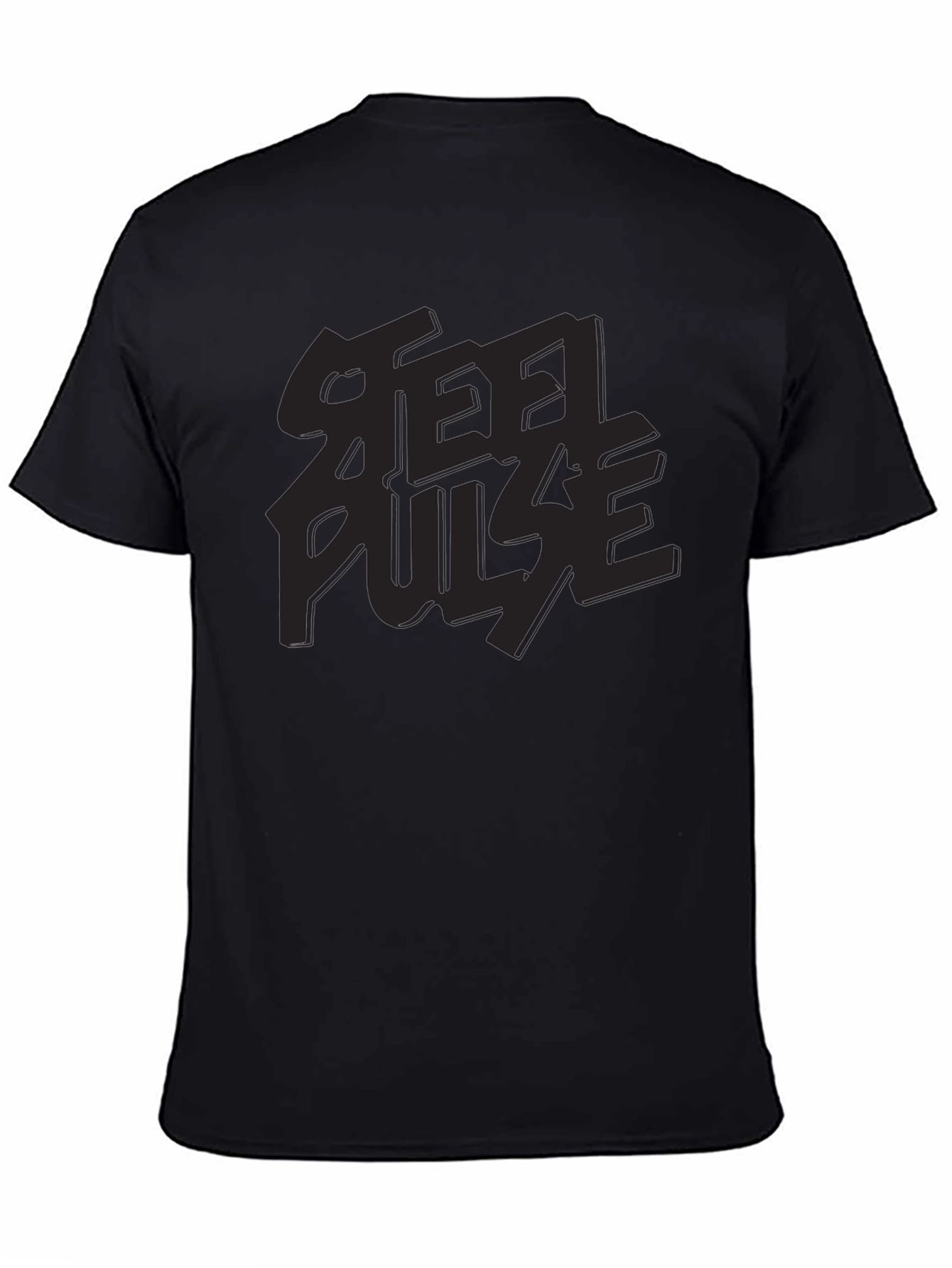 Black Steel Pulse Black Graphic Tee view 4