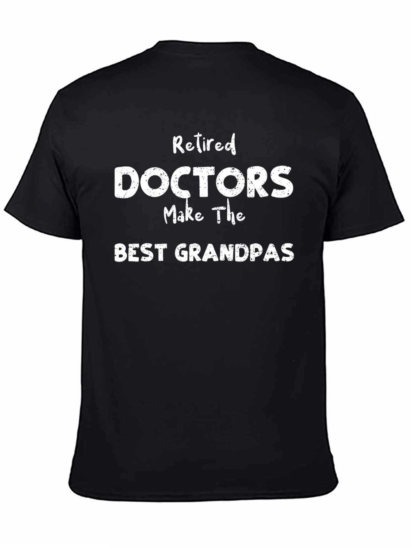 Black Retired Doctors Best Grandpas T-Shirt view 4
